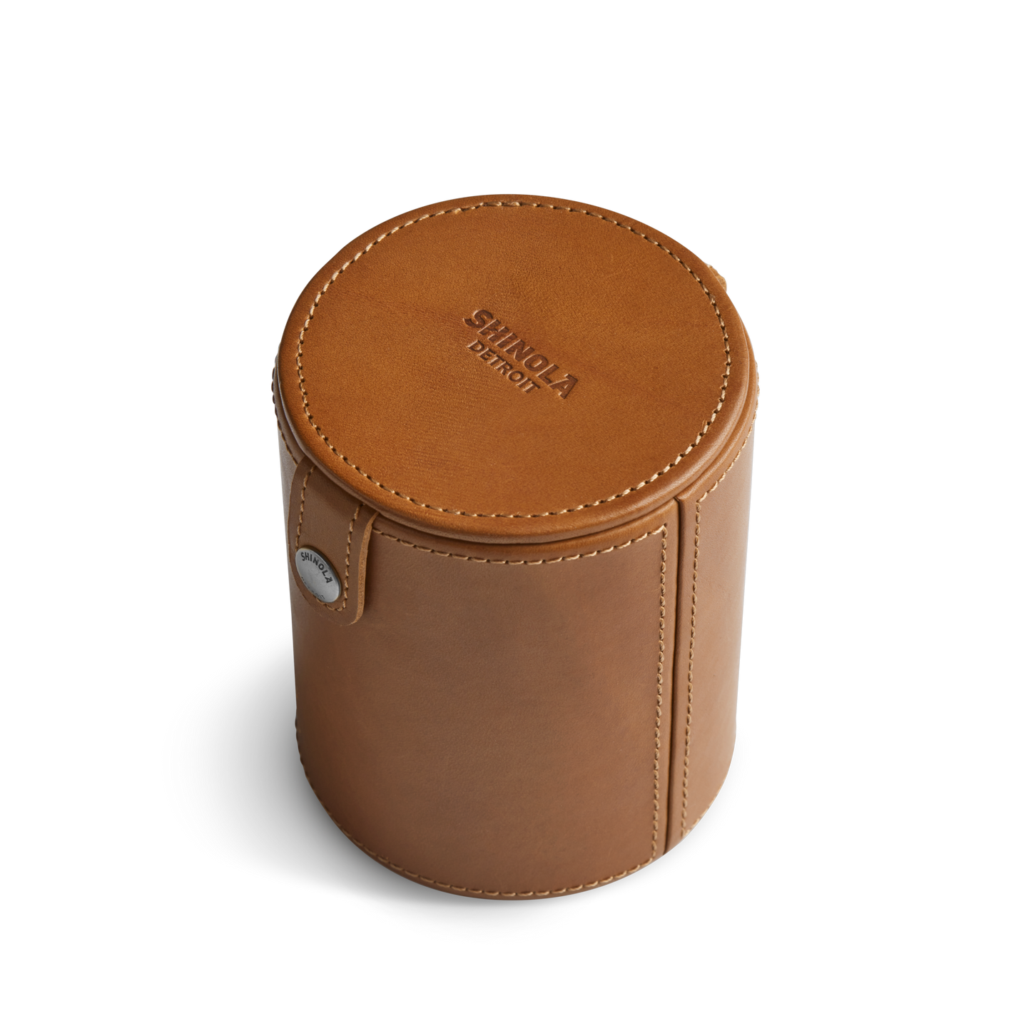 Leather Dice Set - Tan / Orange