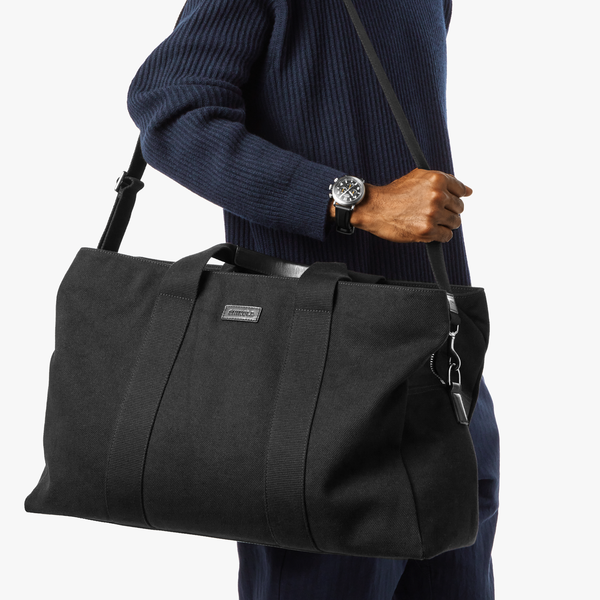 Runwell Canvas Duffle Bag - Black