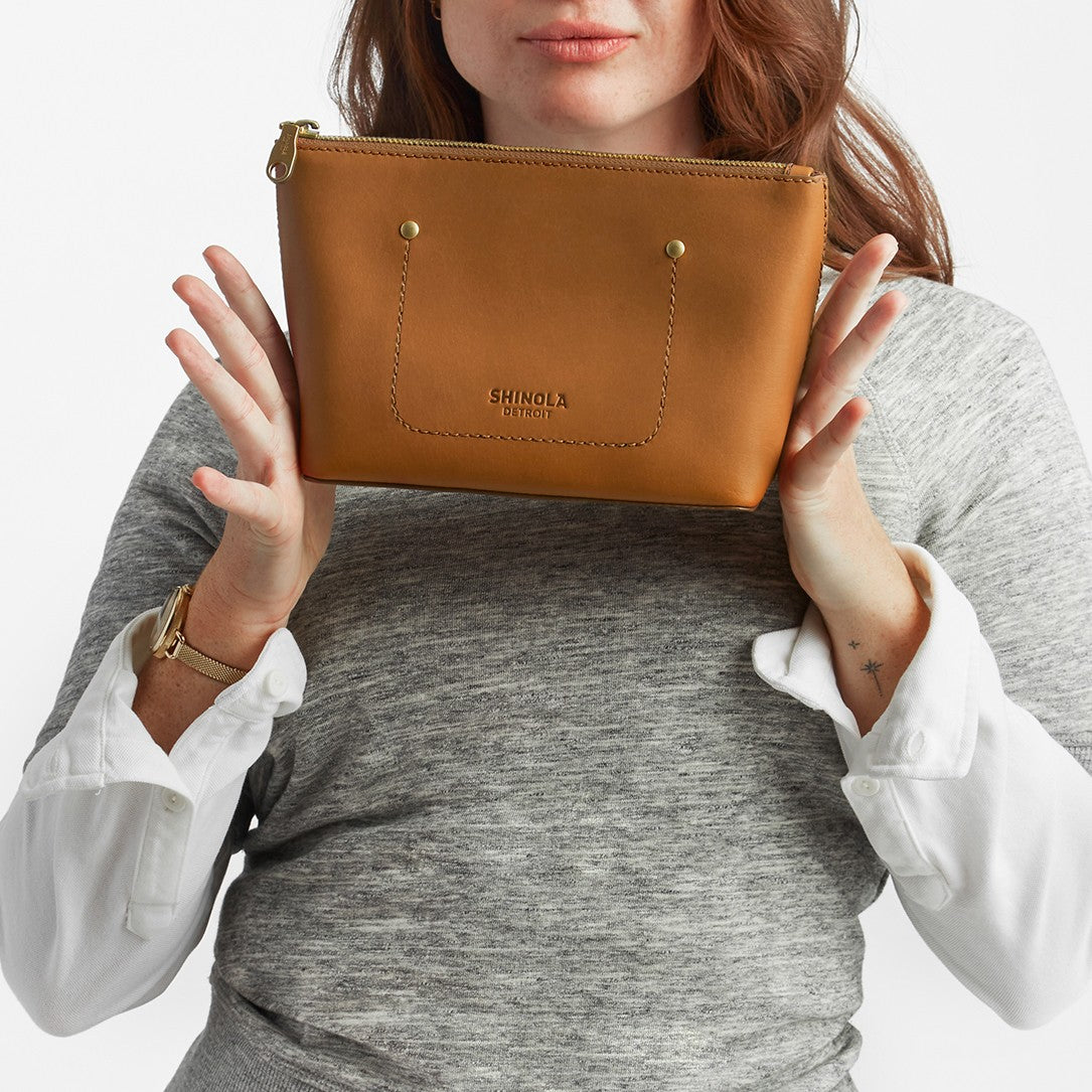 Pocket Cosmetic Case - Tan