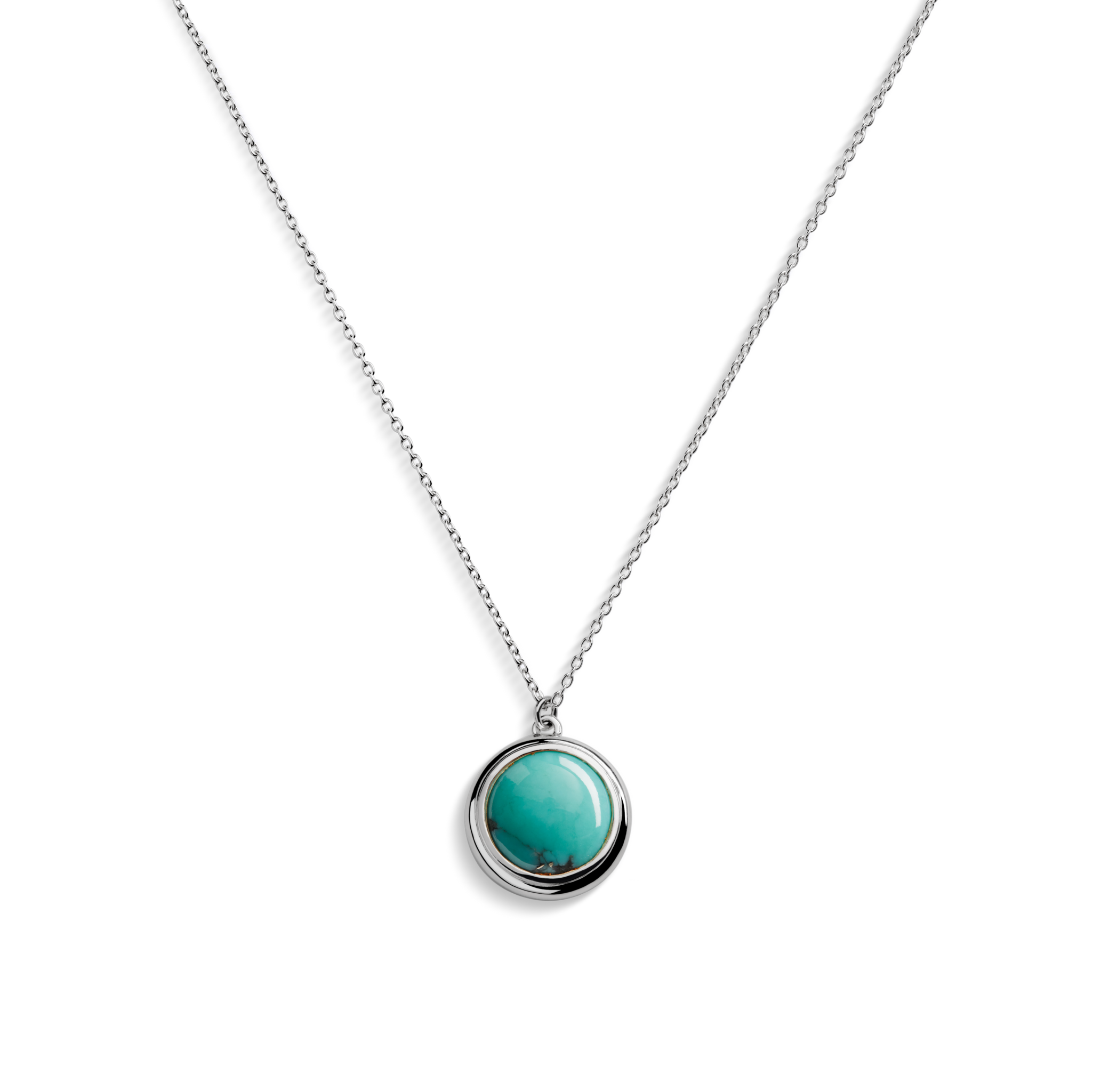 【本物】turquoise stone ネックレスチャーム　silver925 Heirloom Turquoise Pendant Necklace