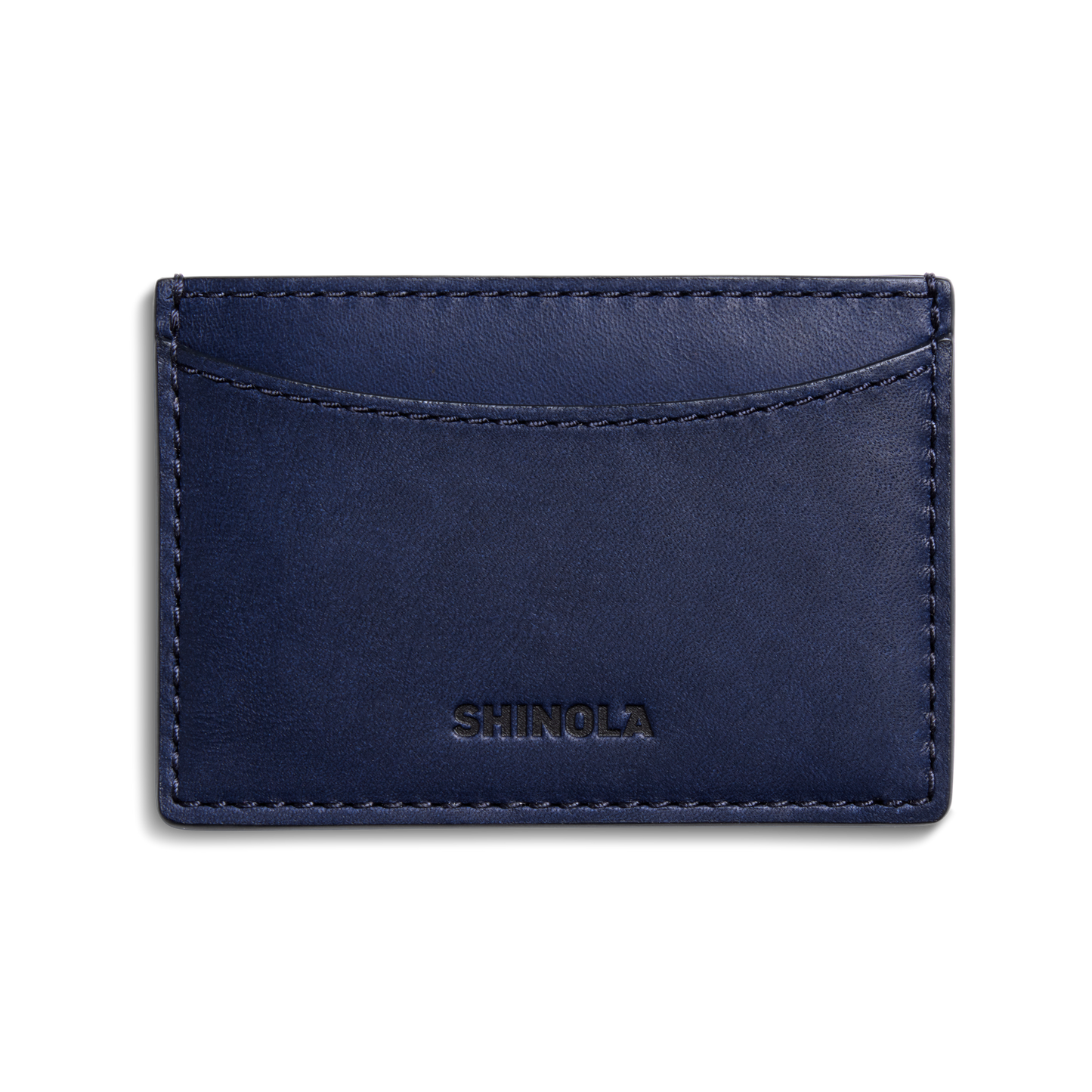 Leather 3 Pocket Card Case - Lake