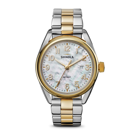 Derby Watch - White Mother of Pearl