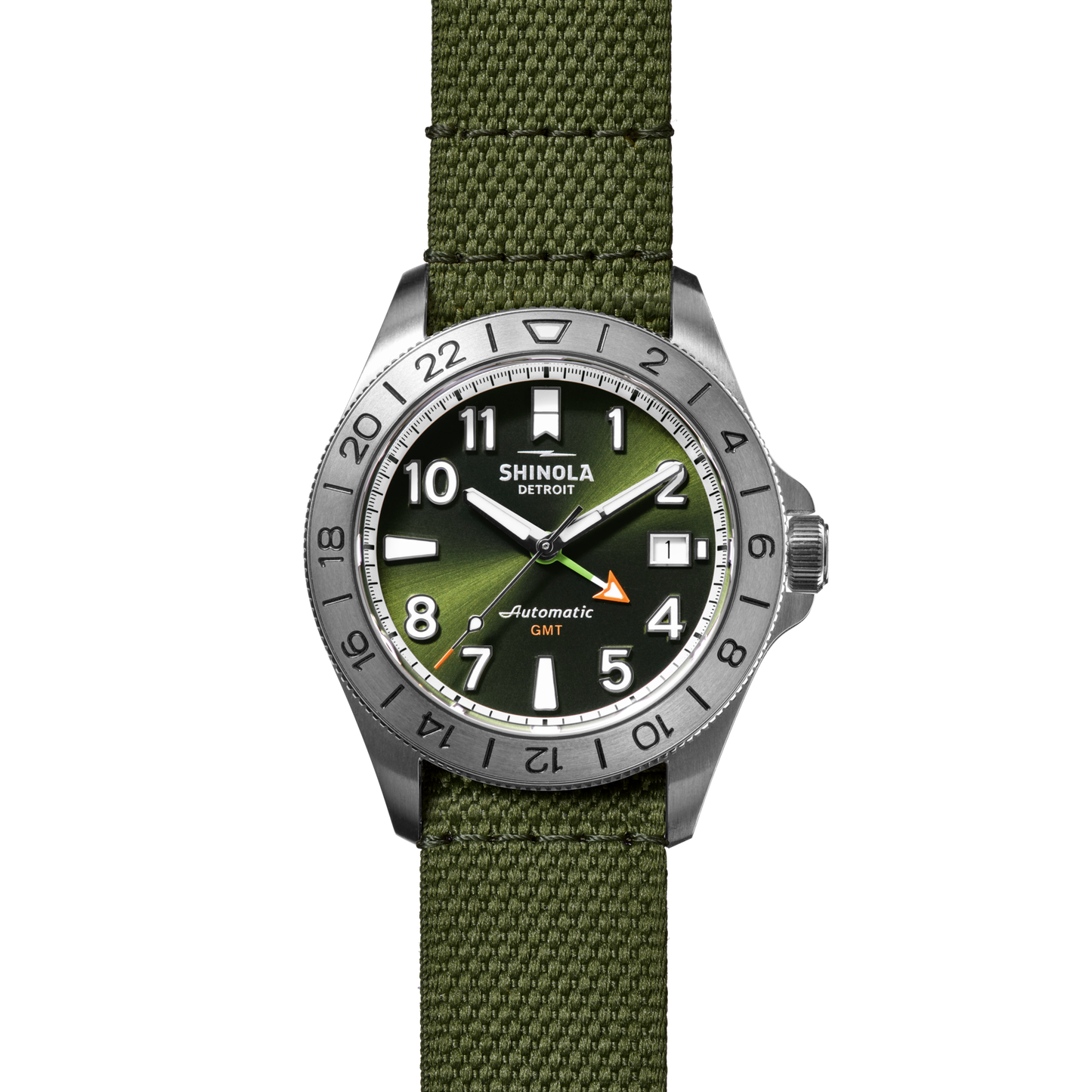 Monster GMT Automatic Watch - Dark Olive