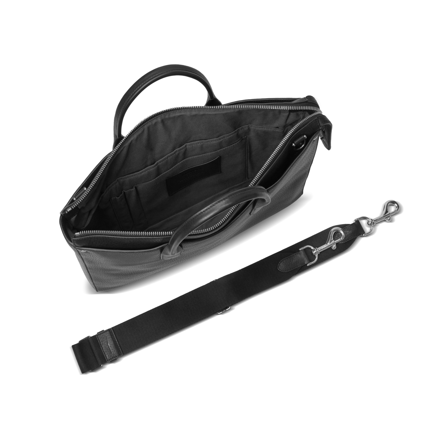 Slim Traveler Briefcase - Black