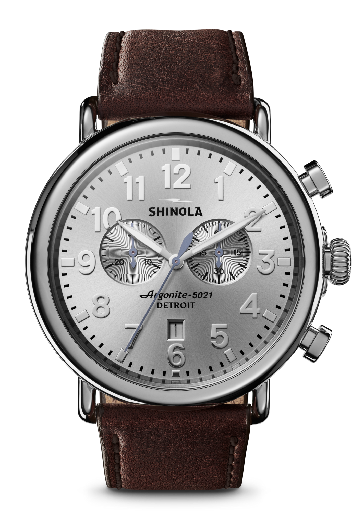 Runwell Chronograph Watch - Silver