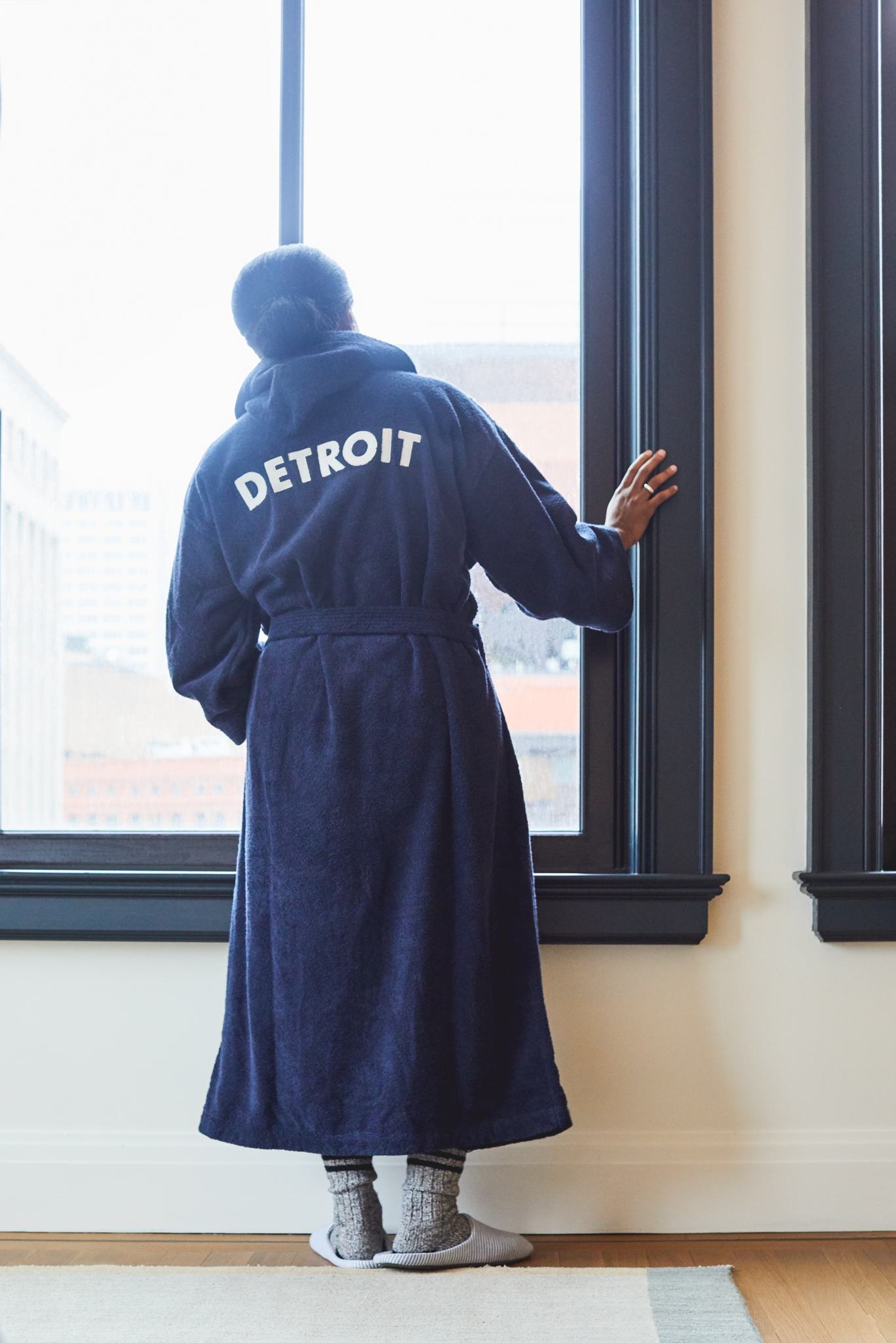 Shinola Hotel Detroit Robe - Navy