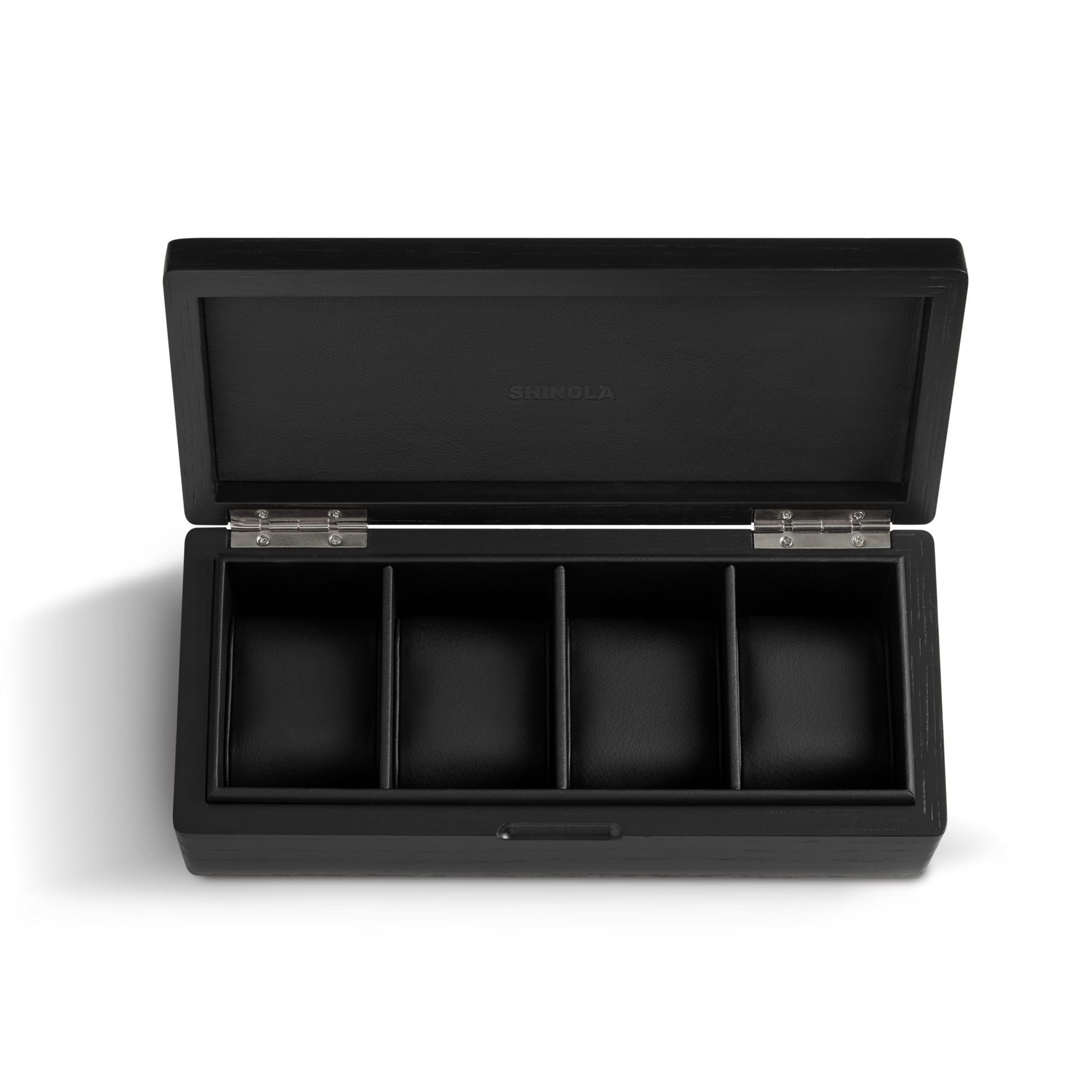 4 Slot Watch Box - Black