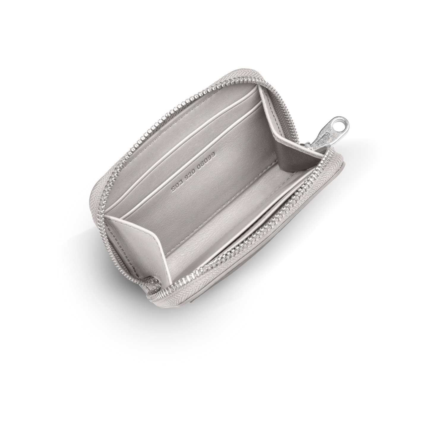 Pocket Small Zip Around Wallet - Off-White