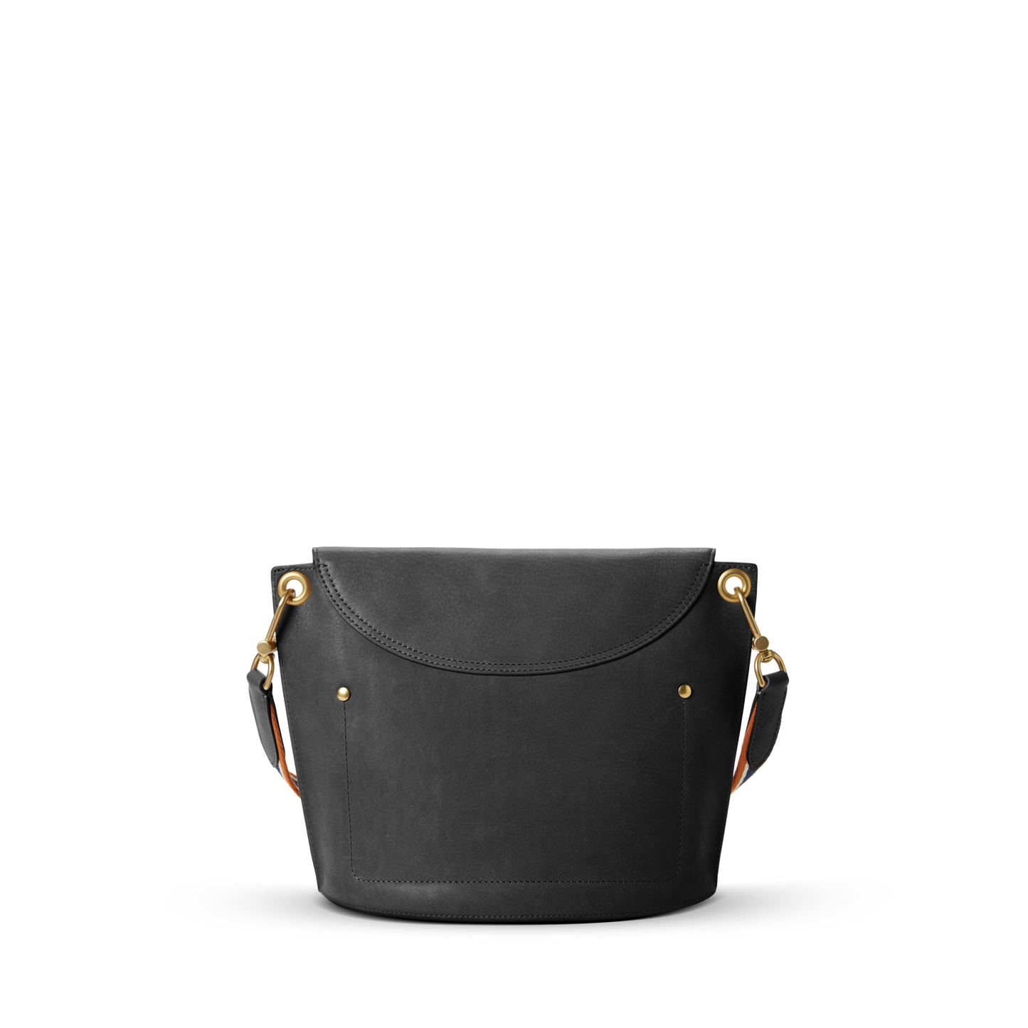 Convertible Birdy Bucket Bag - Brand Stripe / Black