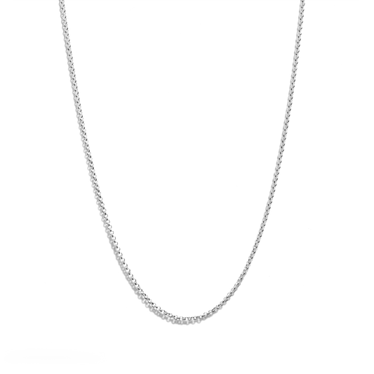 Medium Rolo Cable Link Necklace - Sterling Silver