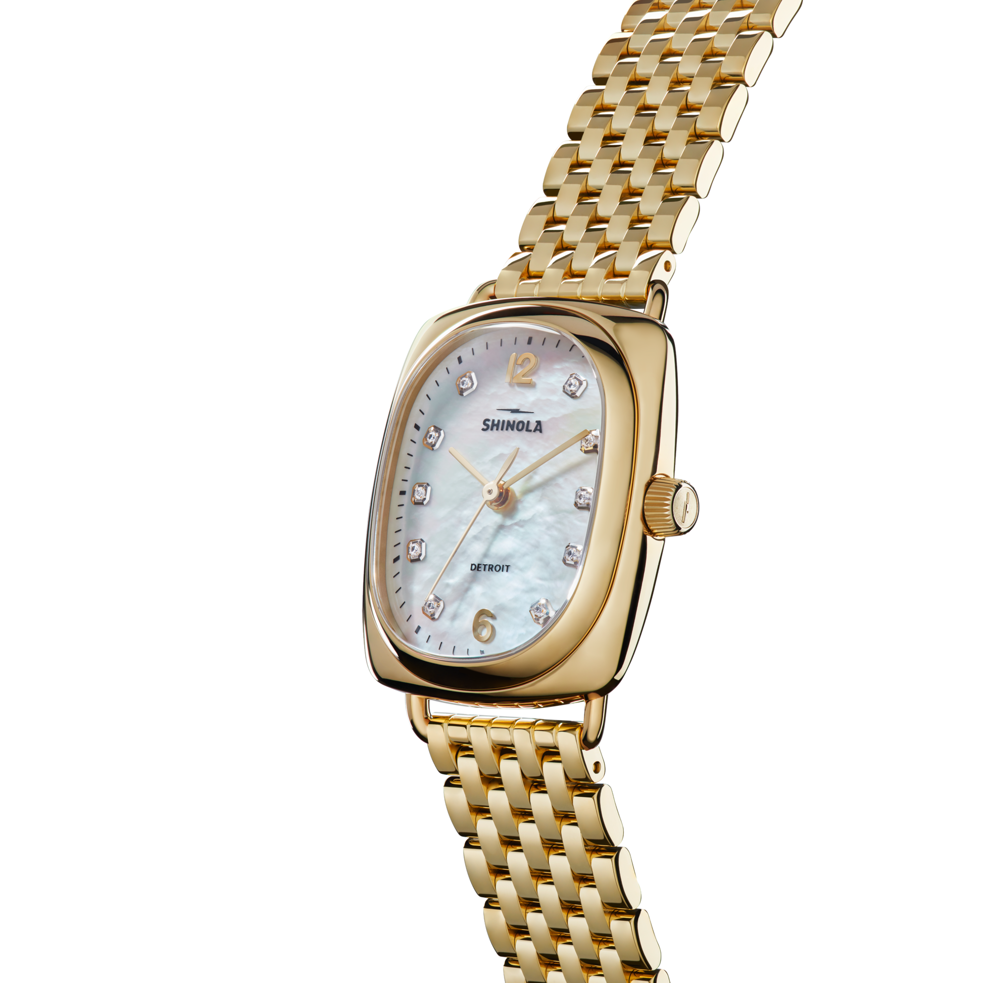 Diamond Bixby Watch - White Mother of Pearl