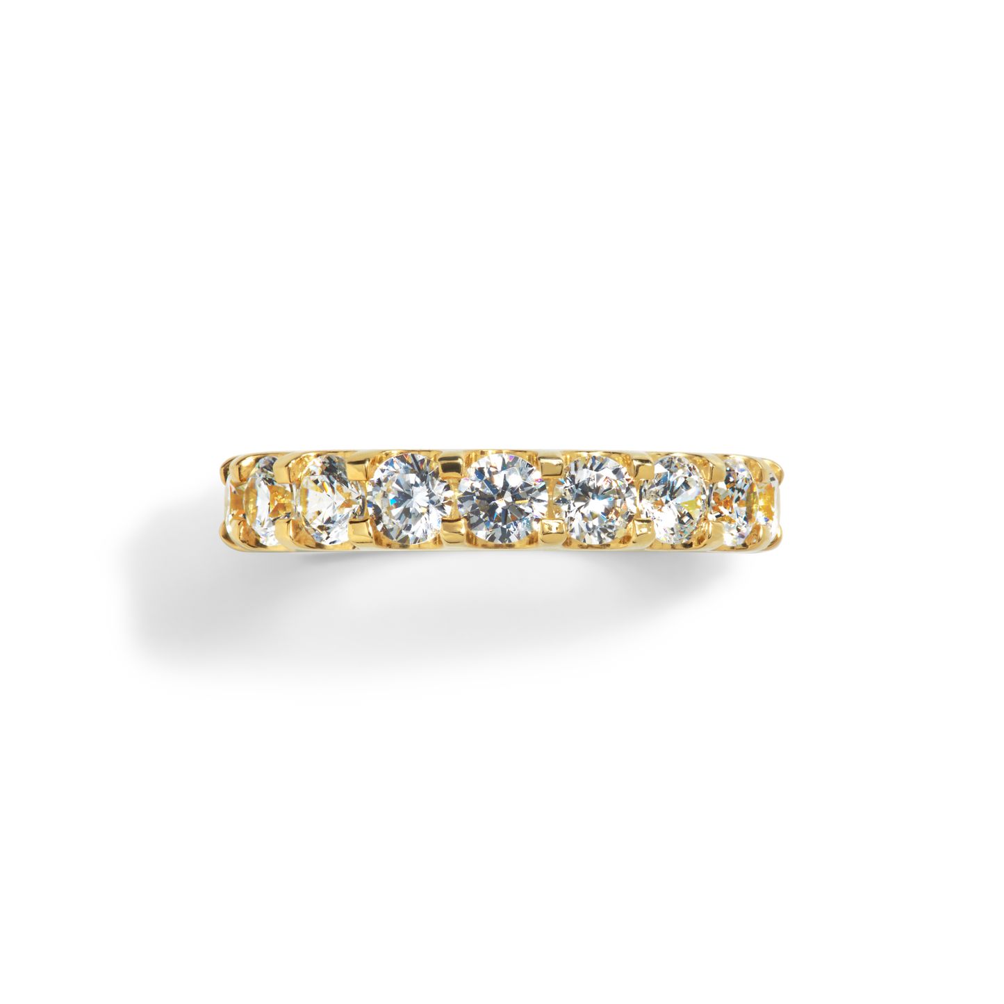 2 Carat Diamond Anniversary Ring - Yellow Gold