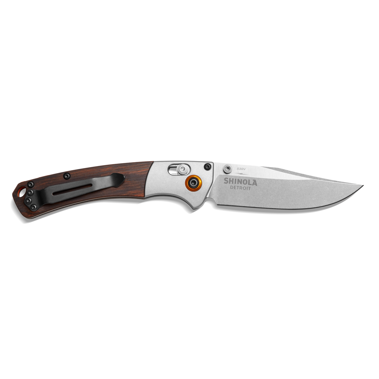 Shinola + Benchmade Mini Crooked River Pocket Knife - Steel