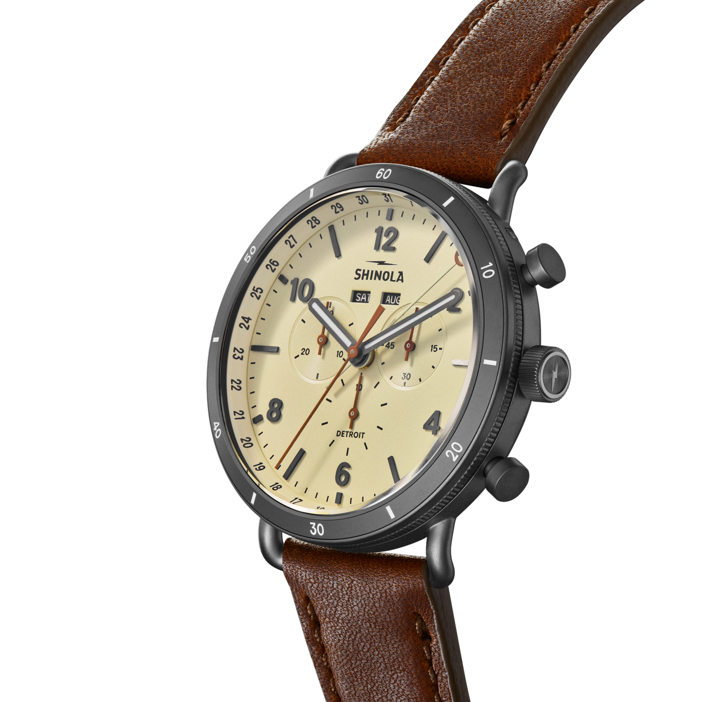 Canfield Sport Chronograph Watch - Light Gray