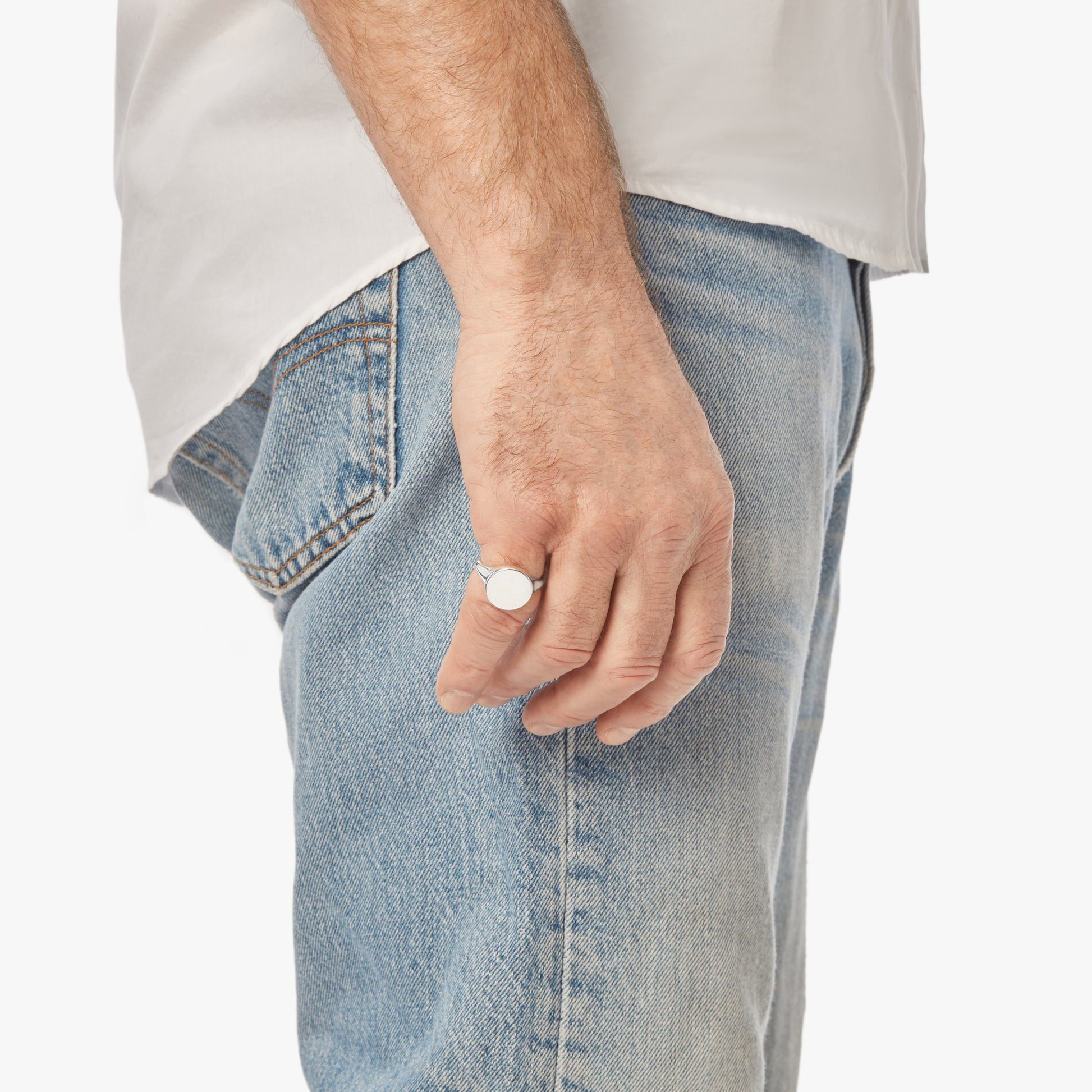 Statement Signet Ring - Sterling Silver