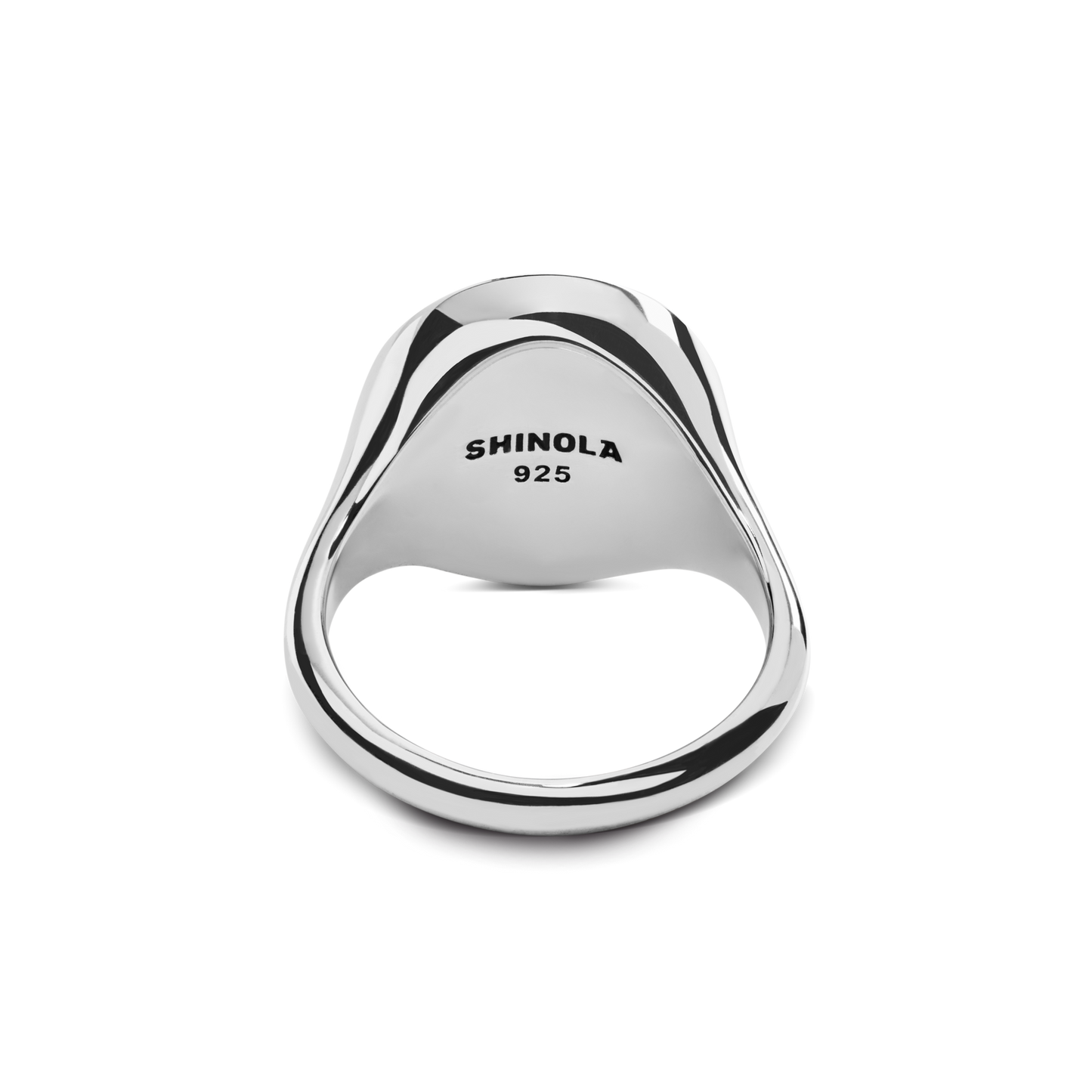 Statement Signet Ring - Sterling Silver