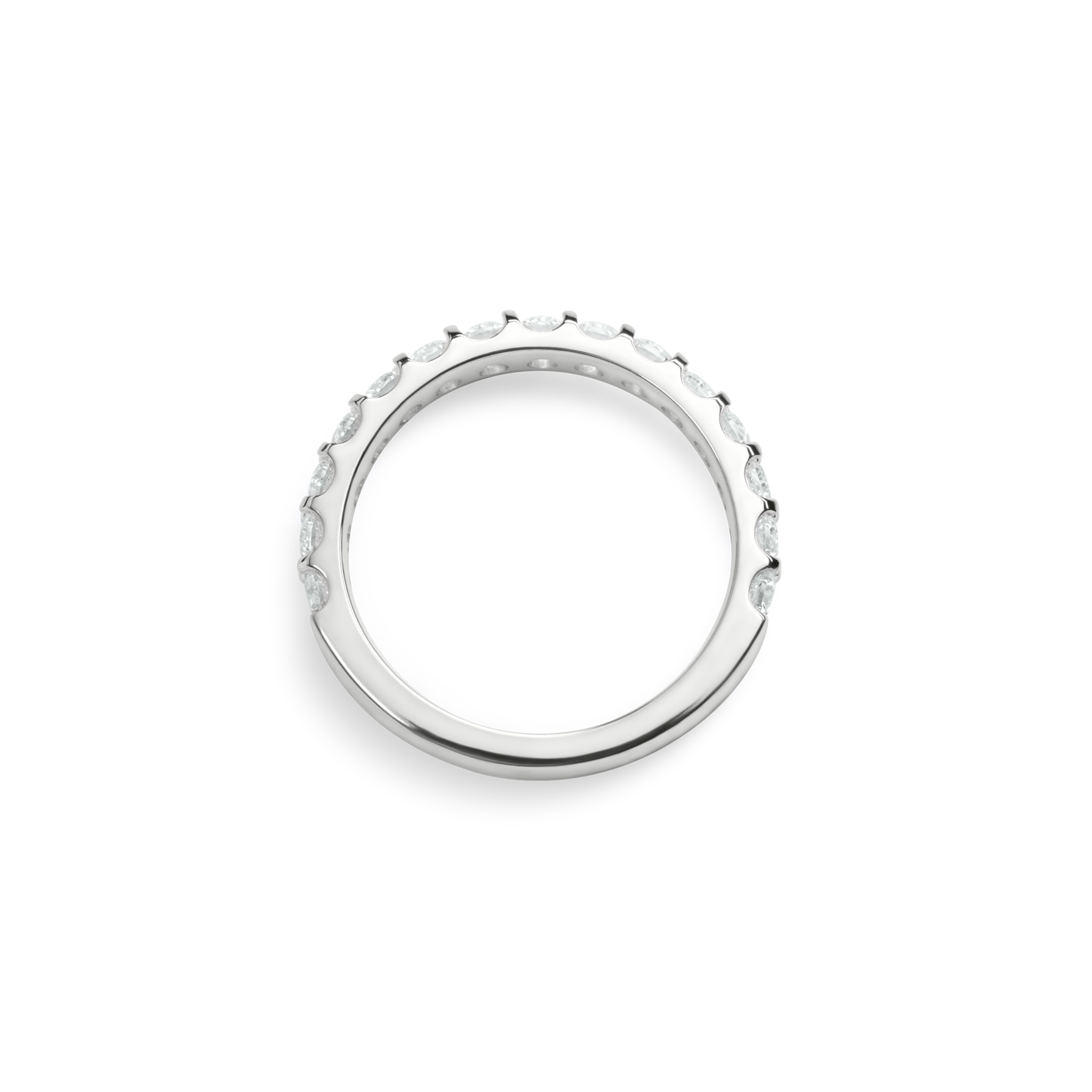 1 Carat Diamond Anniversary Band - White Gold