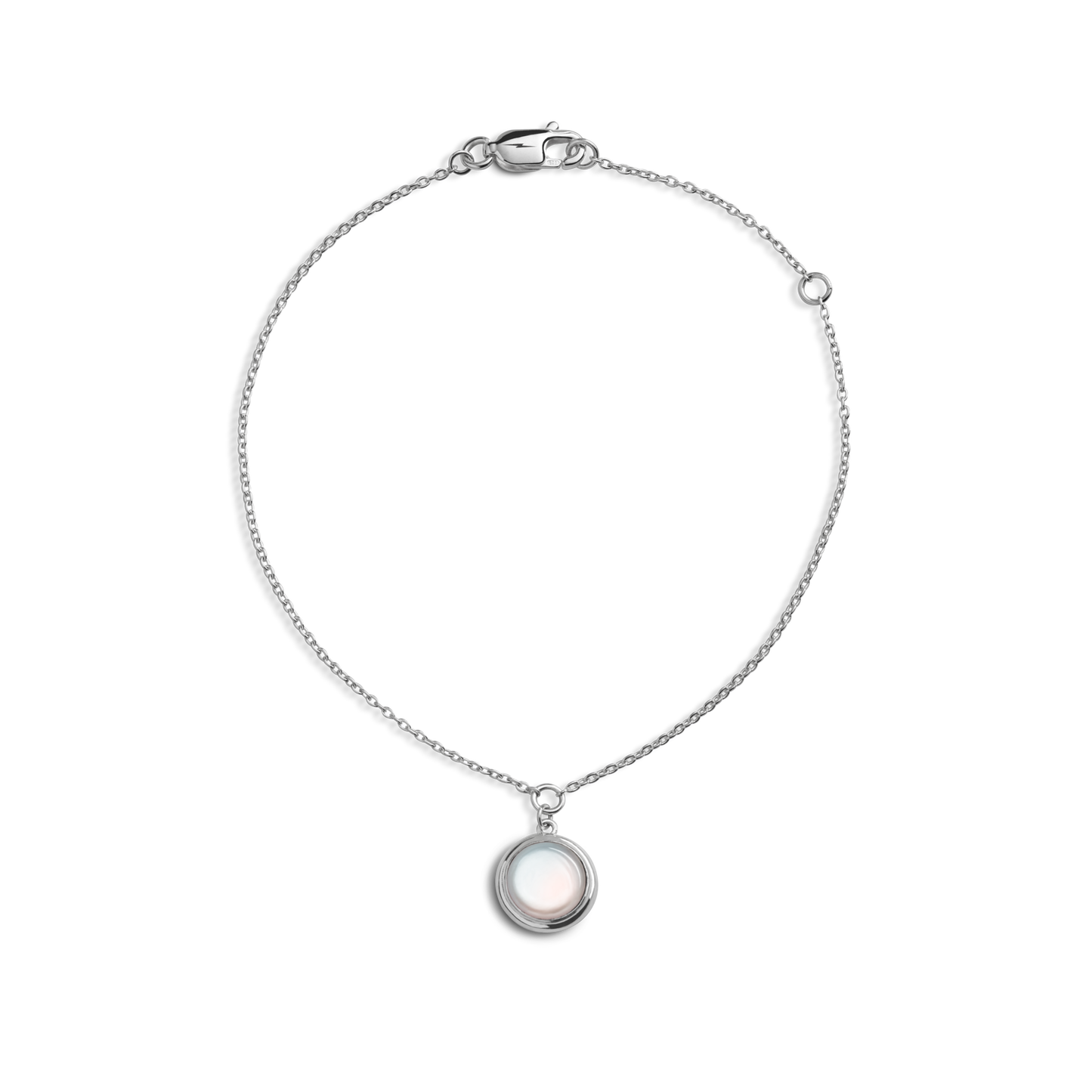 Heirloom Mother Of Pearl Charm Bracelet - Sterling Silver