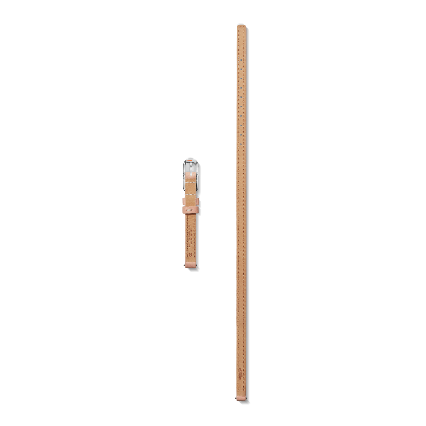 8mm Blush Leather Watch Strap - Blush