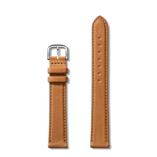 18mm Bourbon Leather Watch Strap - Extra Long - Bourbon