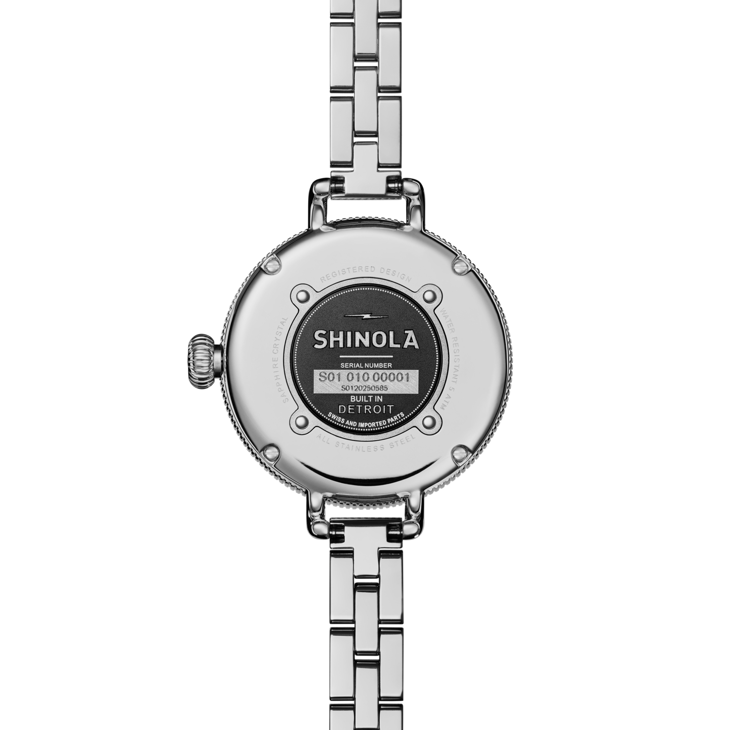 Birdy Moon Phase Watch - Light Silver