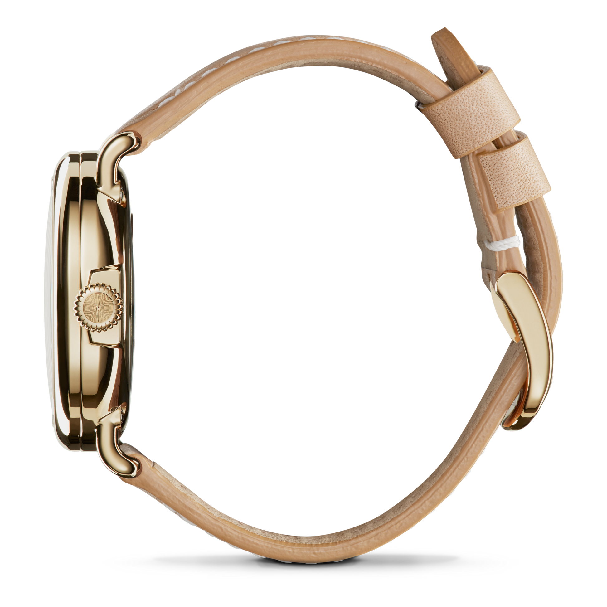 Runwell Automatic Watch - Natural Leather Strap