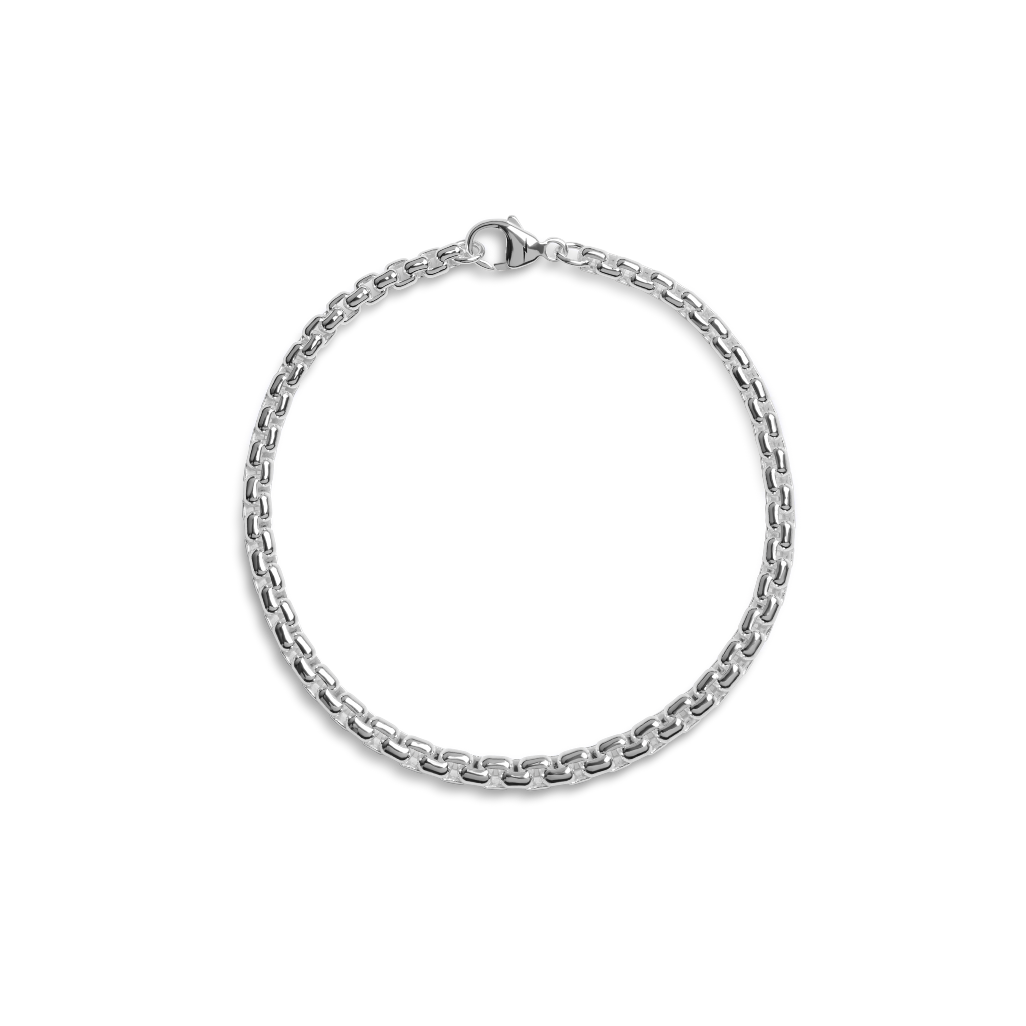 4mm Box Chain Bracelet 4mm Box Chain Bracelet