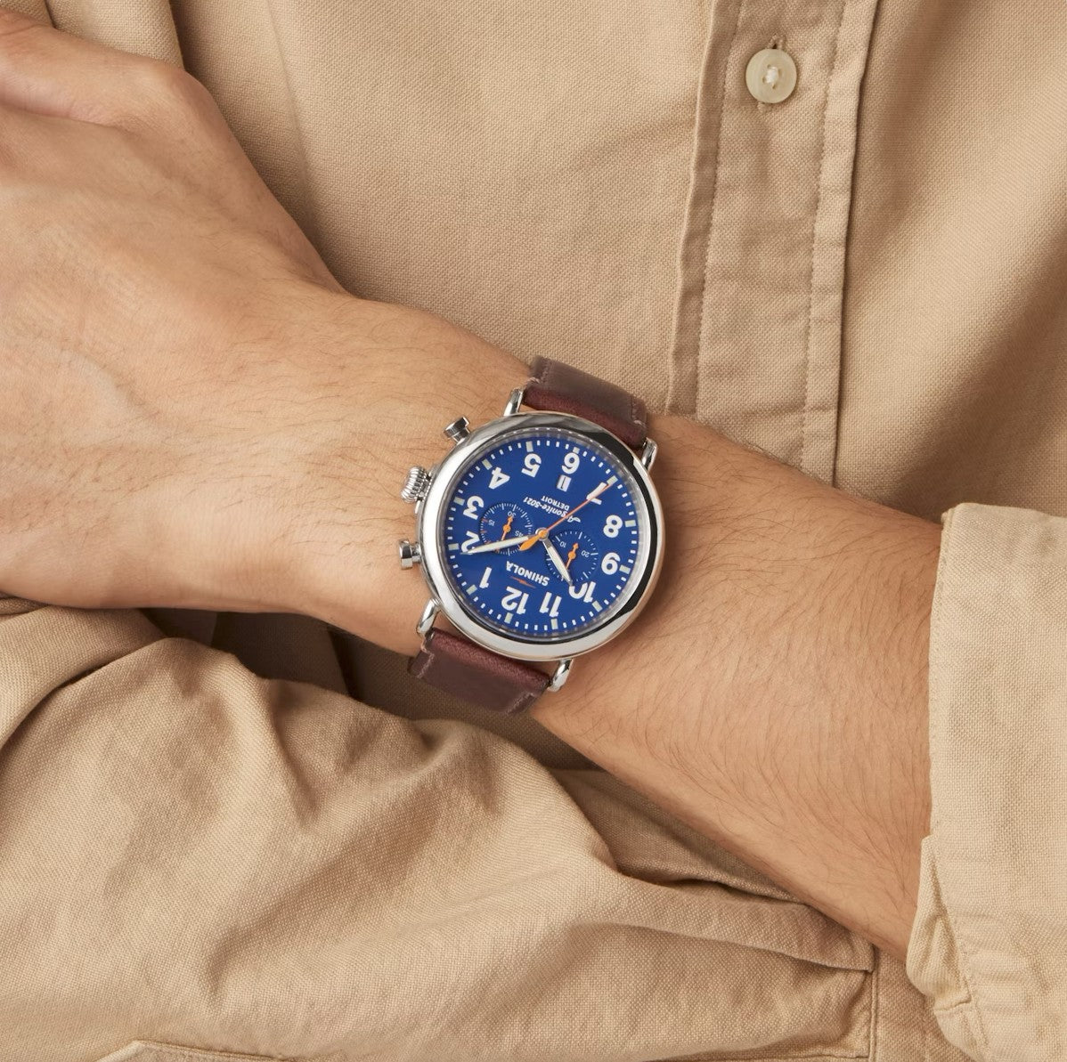Runwell Chronograph Watch - Blue
