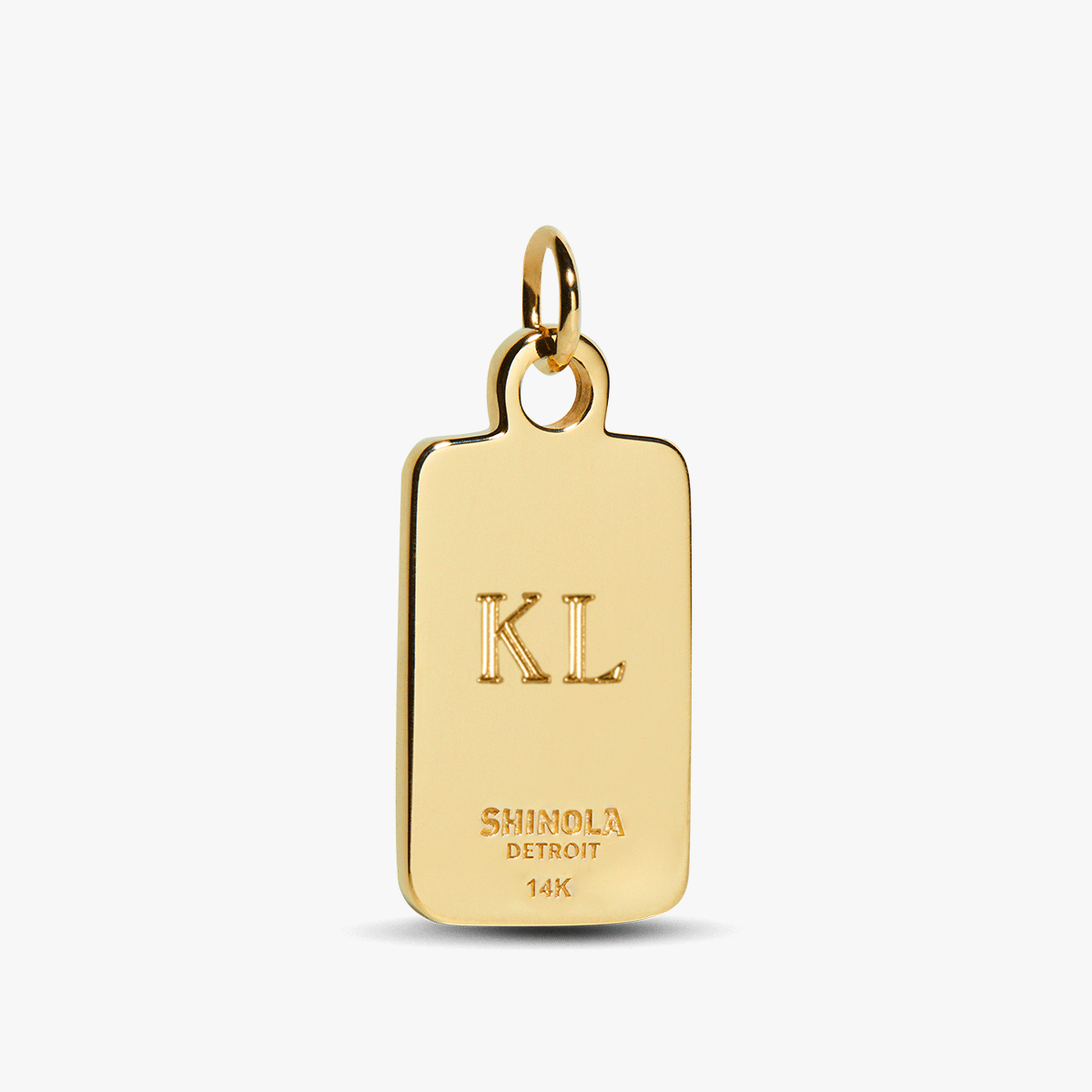 Plaque Charm - Yellow Gold