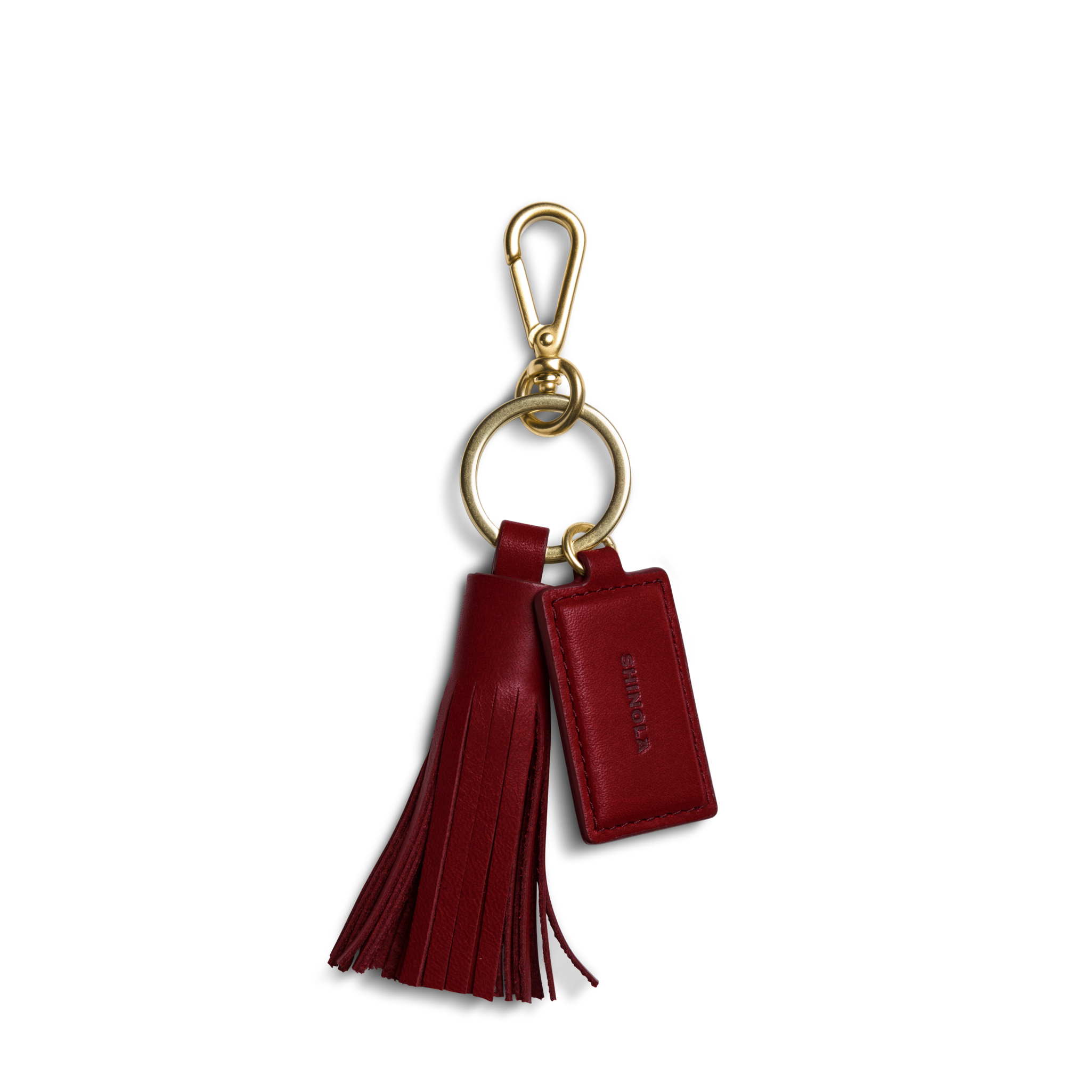 Shinola Women's Leather Tassel Keychain