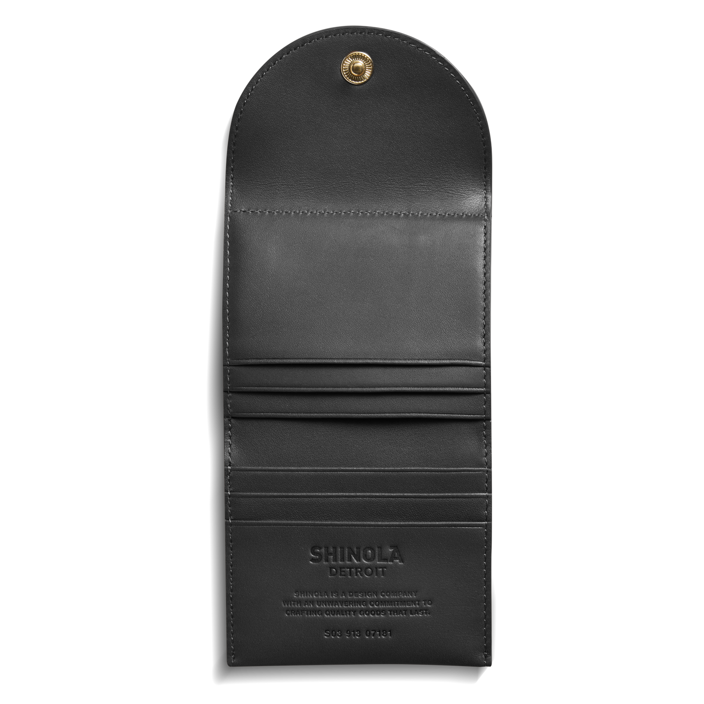 Birdy Small Snap Wallet - Black