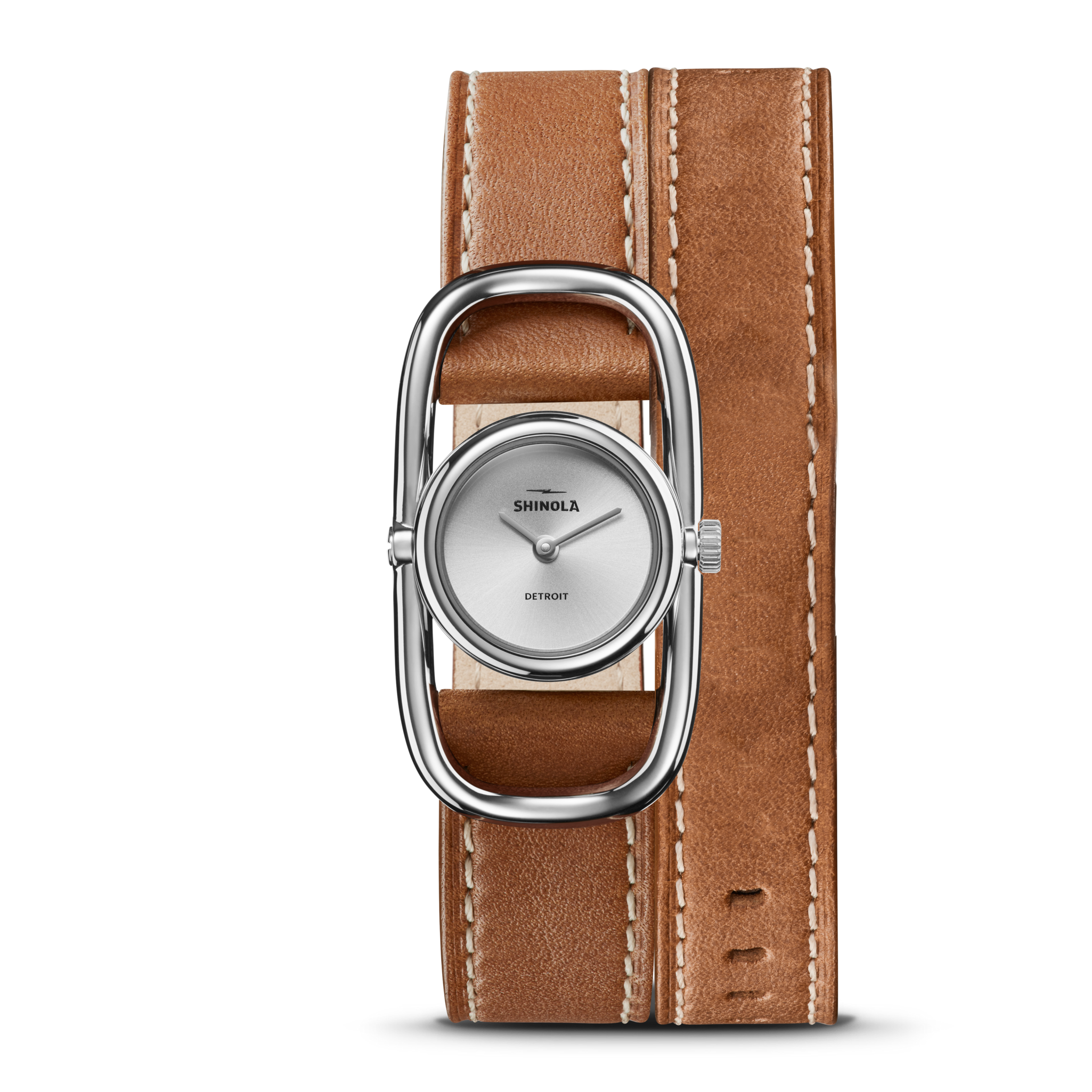 Bike Lock Watch - Tan Leather Wrap Strap Bike Lock Watch - Tan Leather Wrap Strap