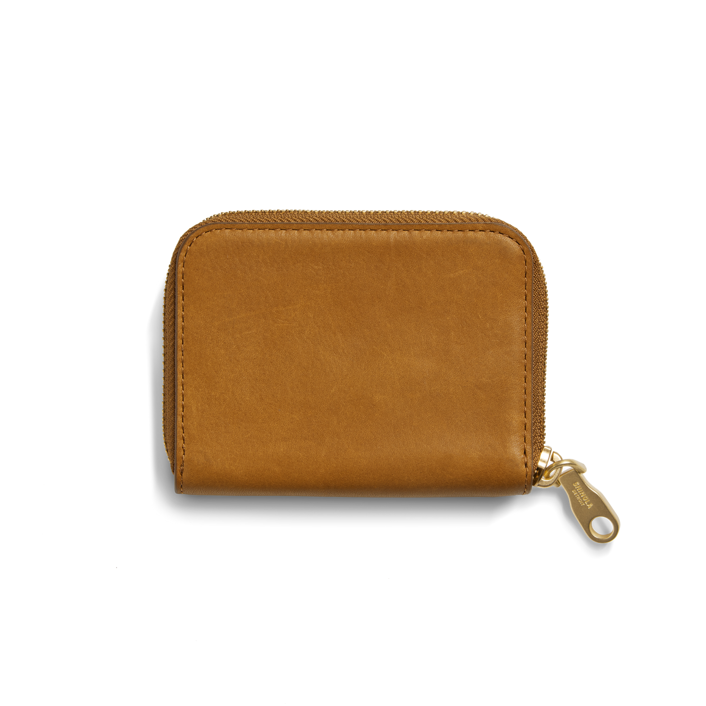 Pocket Small Zip Around Wallet - Tan