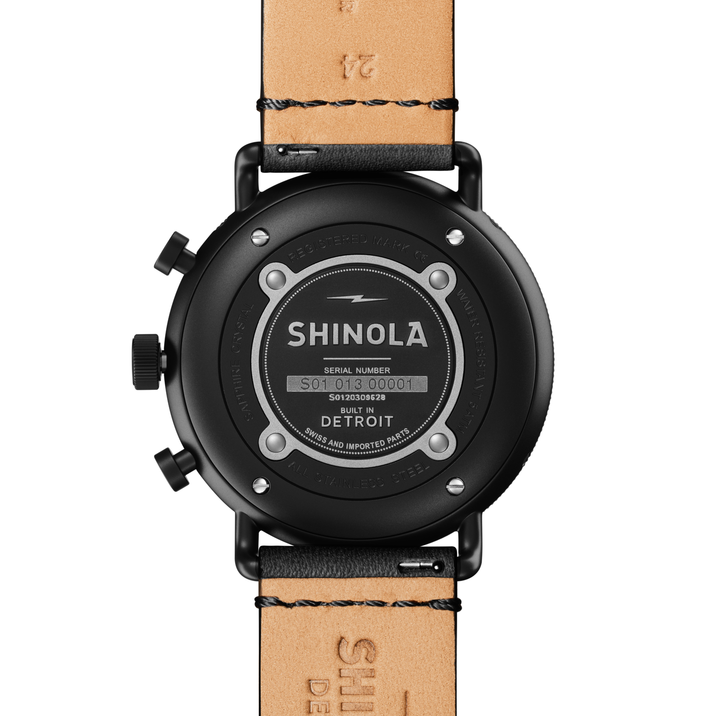 Canfield Sport Chronograph Watch - Black