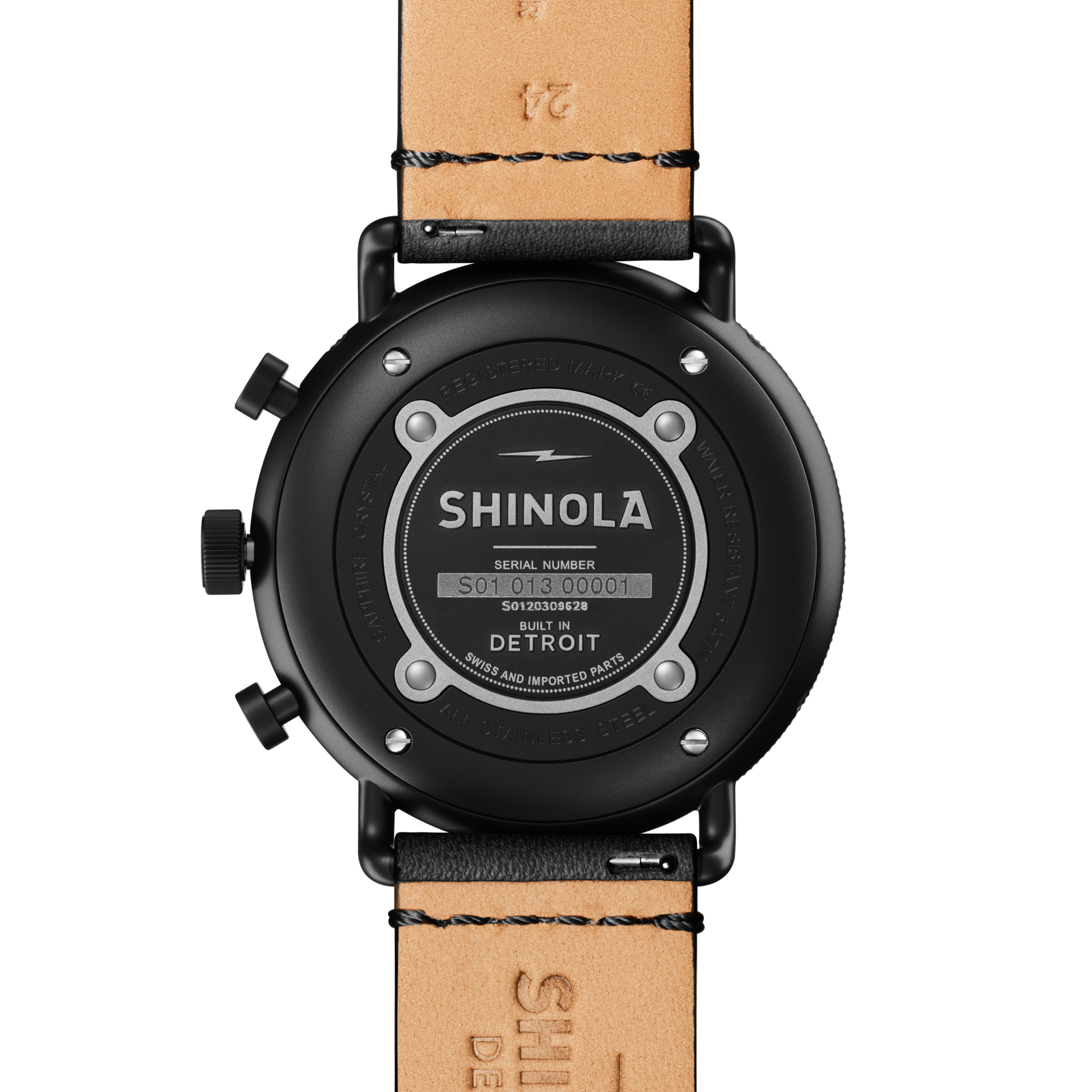 Canfield Sport Chronograph Watch - Black