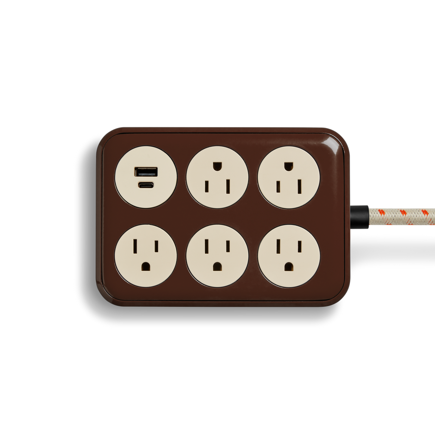 5 Port Power Supply - Espresso