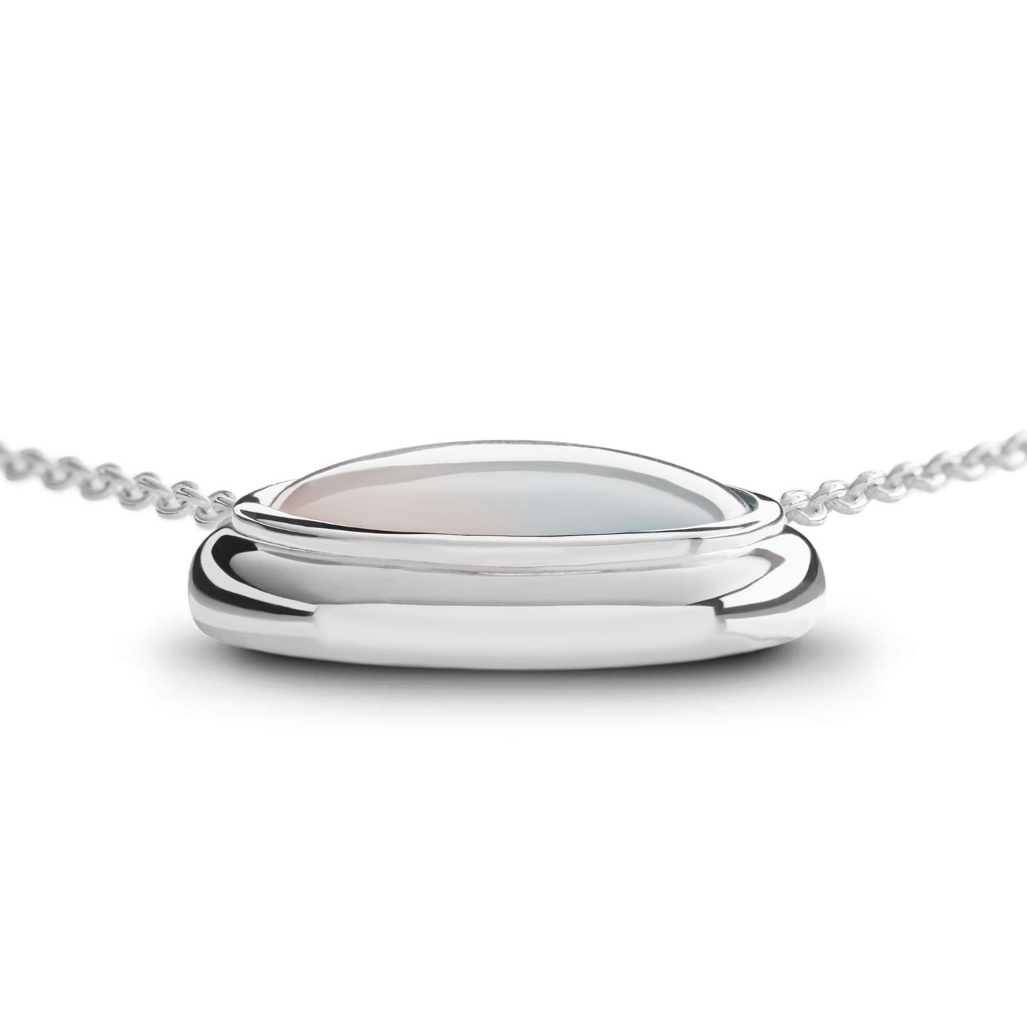 Heirloom Mother of Pearl Pendant Necklace - Sterling Silver
