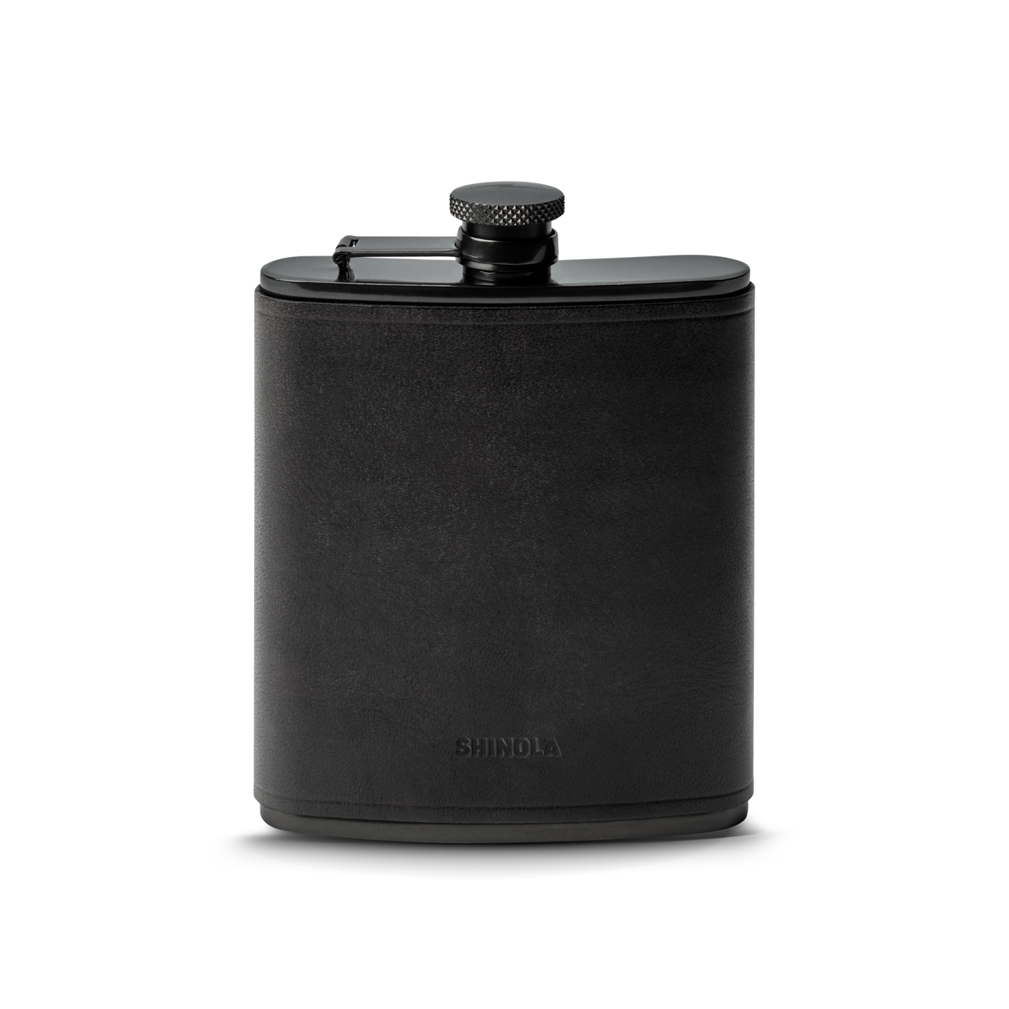 Leather Wrapped Flask - Black