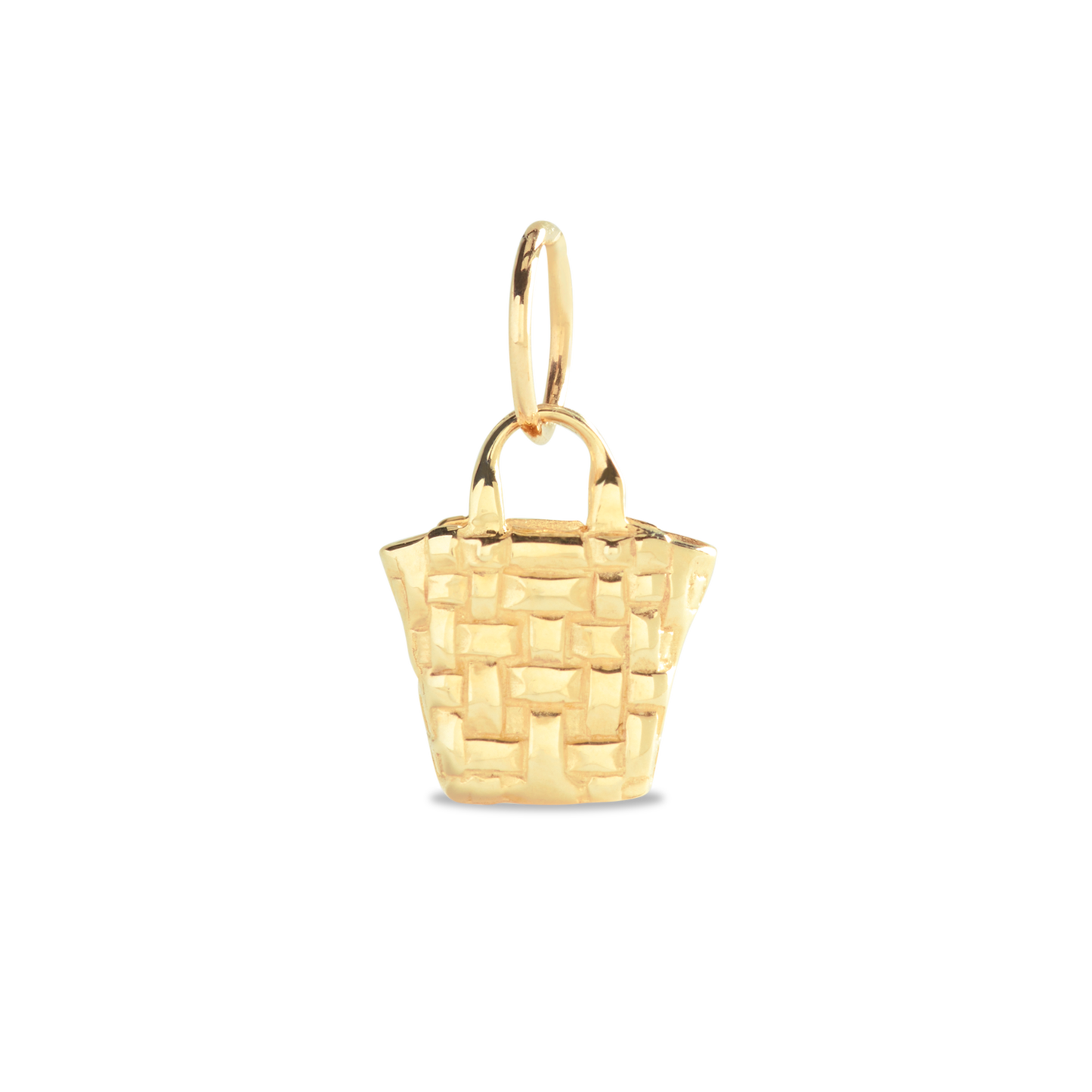 Bixby Basket Bag Charm - Yellow Gold