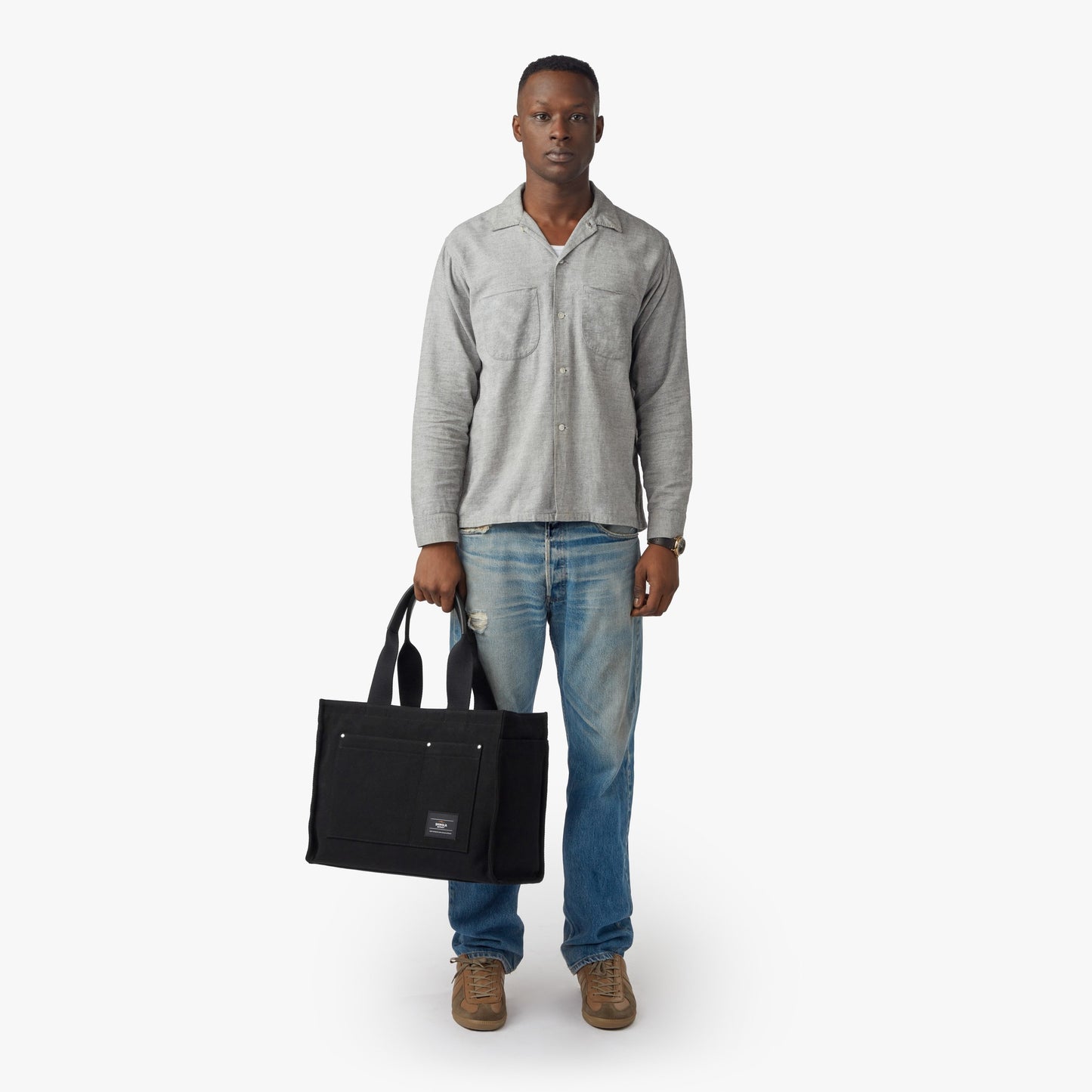 Runabout Open Tote Bag - Black