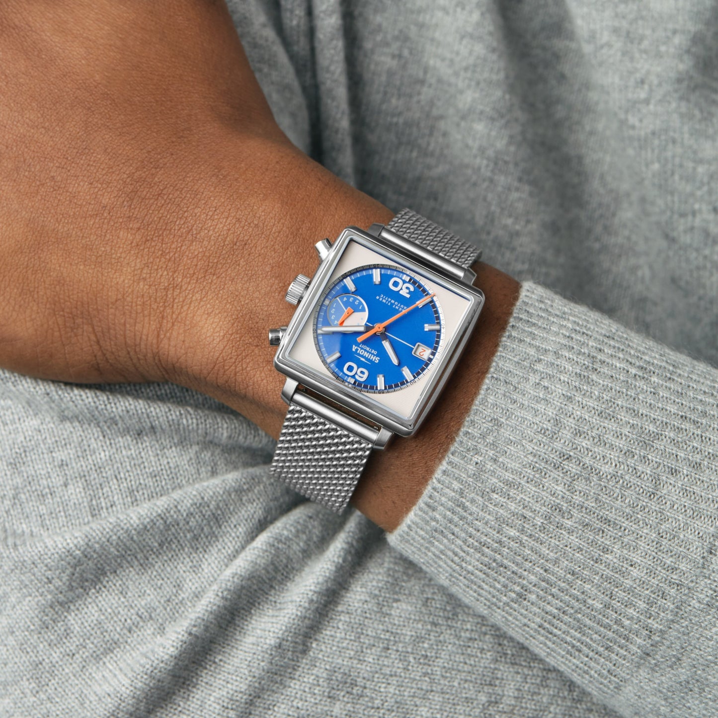 Mackinac Automatic Watch - Off-White / Bermuda Blue
