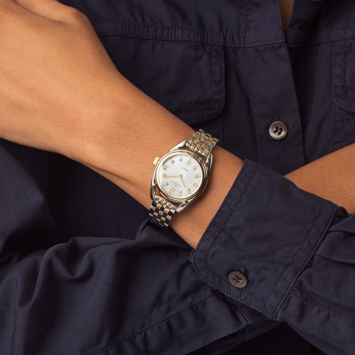 Derby Watch - White Mother of Pearl