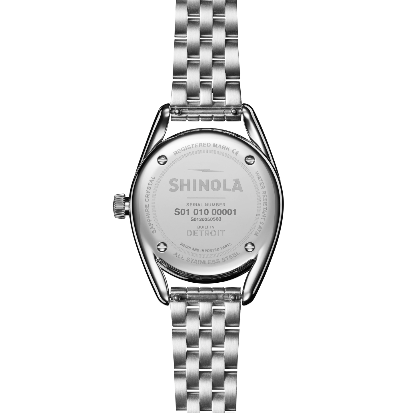 Diamond Derby Watch - Light Silver
