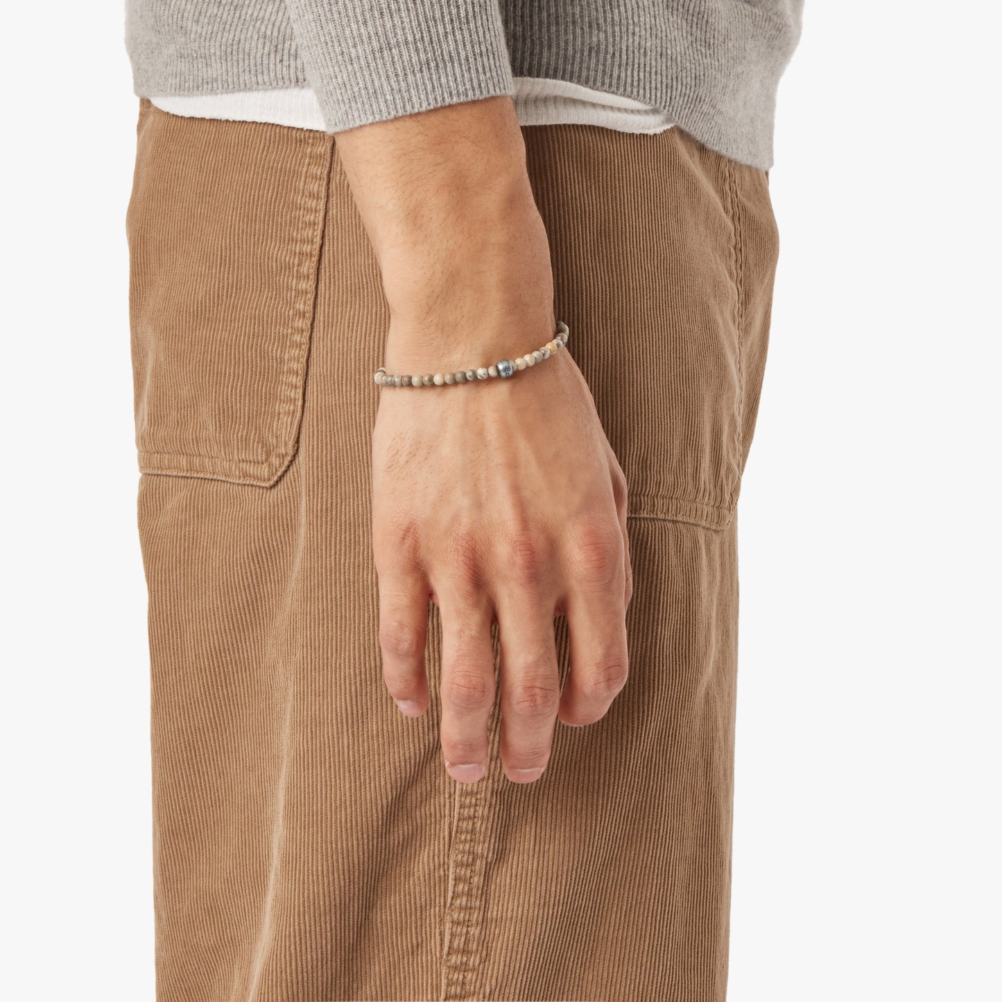 4mm Beaded Petoskey Bracelet - Petoskey