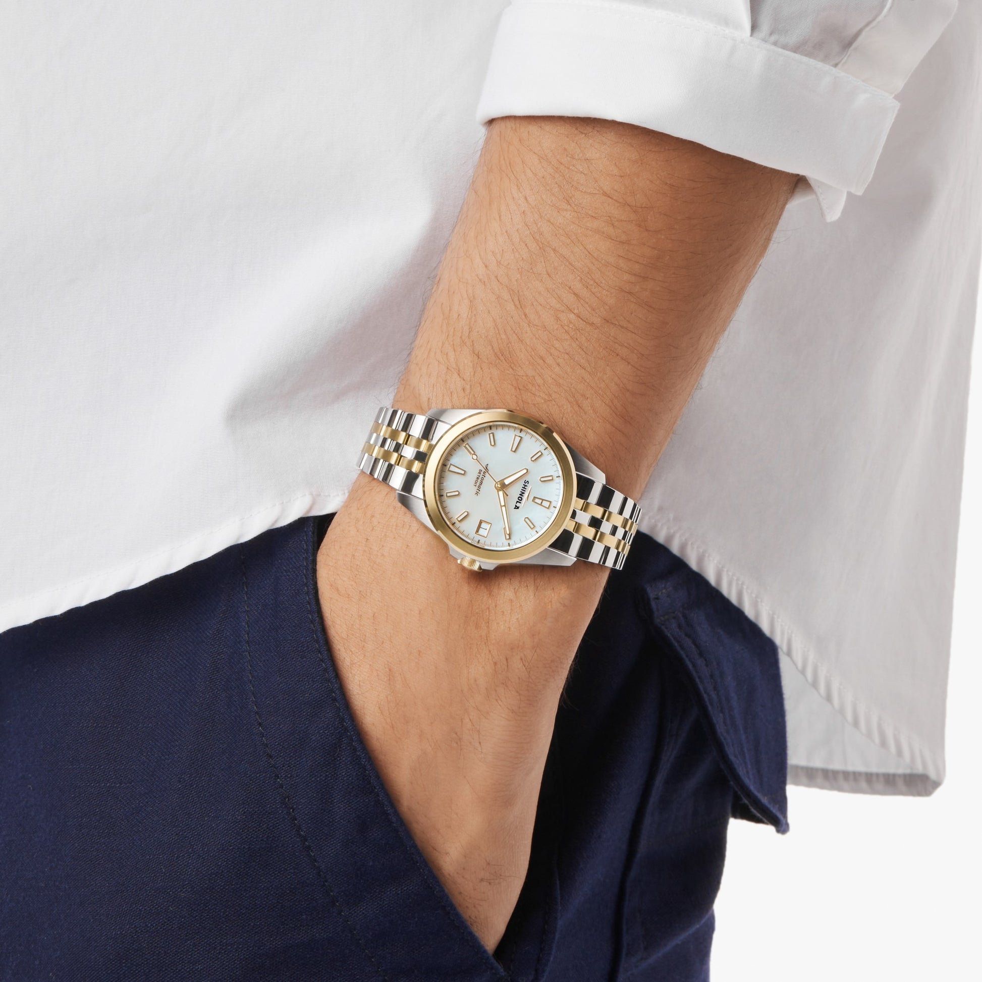 Circadian Monster Automatic Watch - White Mother of Pearl