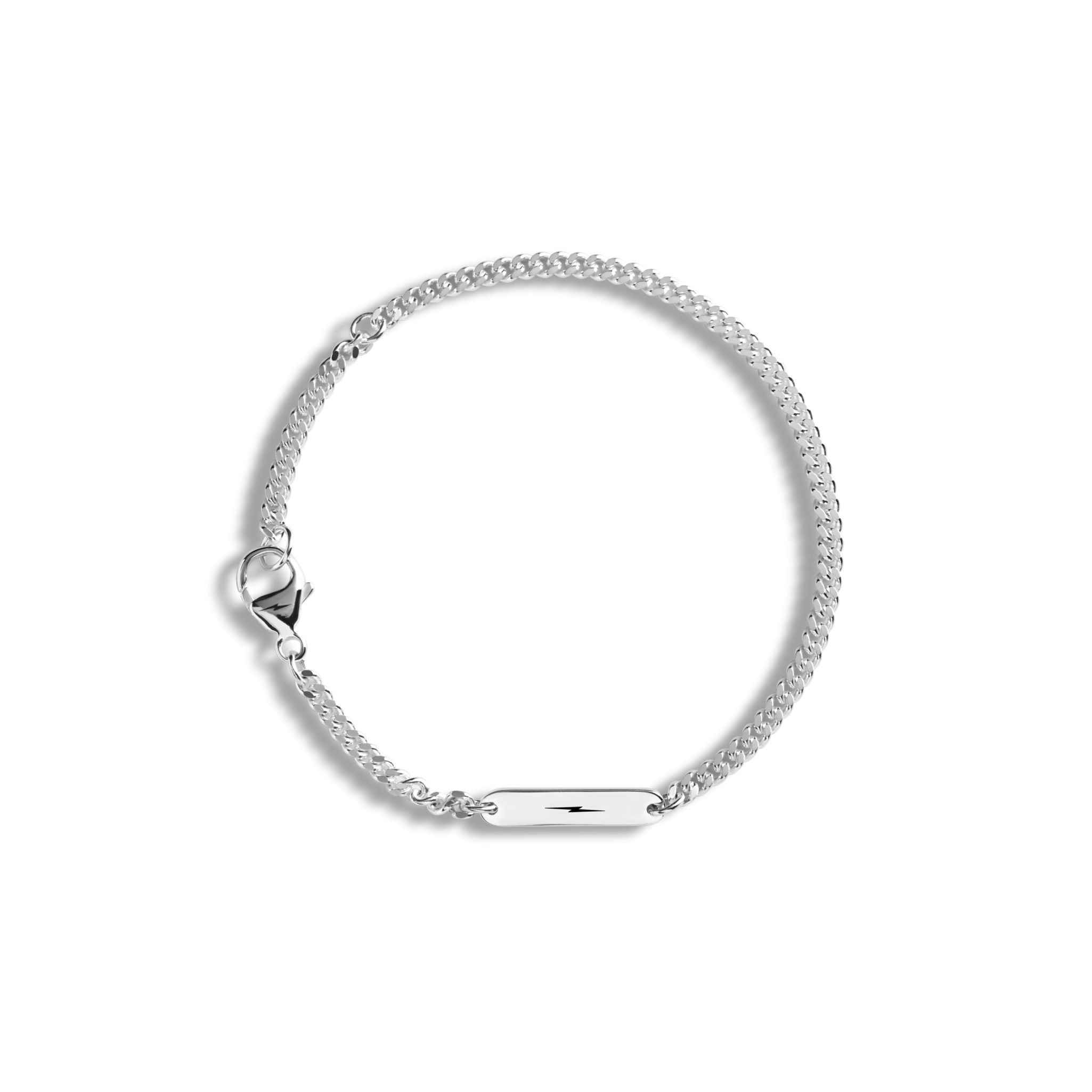RAOING 3MM Chain Bracelet 23㎝ Men's Box Chain Bracelet - Sterling RAOING 3MM Chain Bracelet 23㎝ Men's Box Chain Bracelet - Sterling