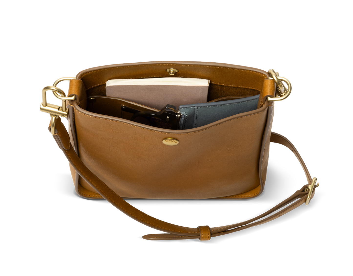 Mini Pocket Crossbody Bag - Tan