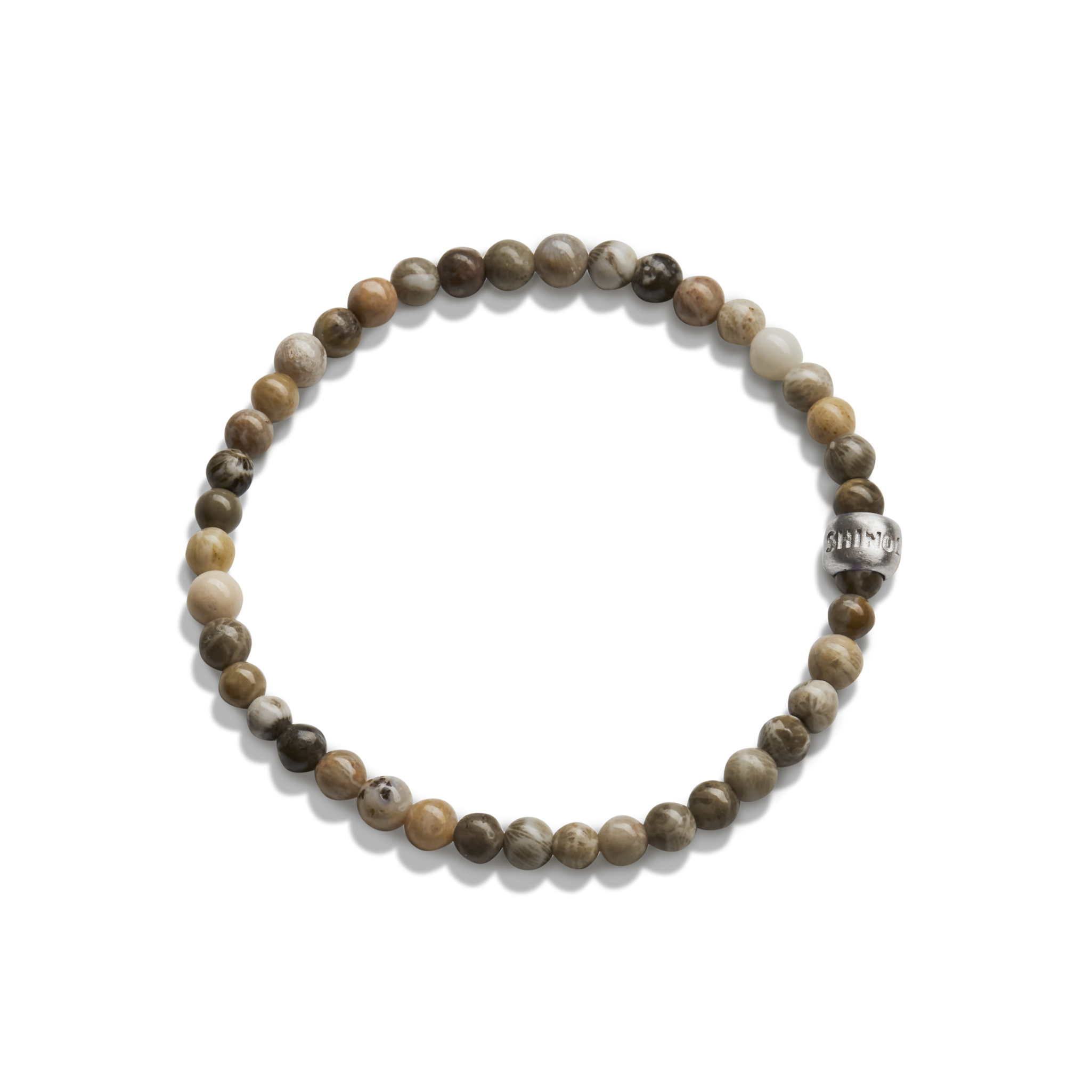 4mm Beaded Petoskey Bracelet | Shinola 4mm Beaded Petoskey Bracelet | Shinola