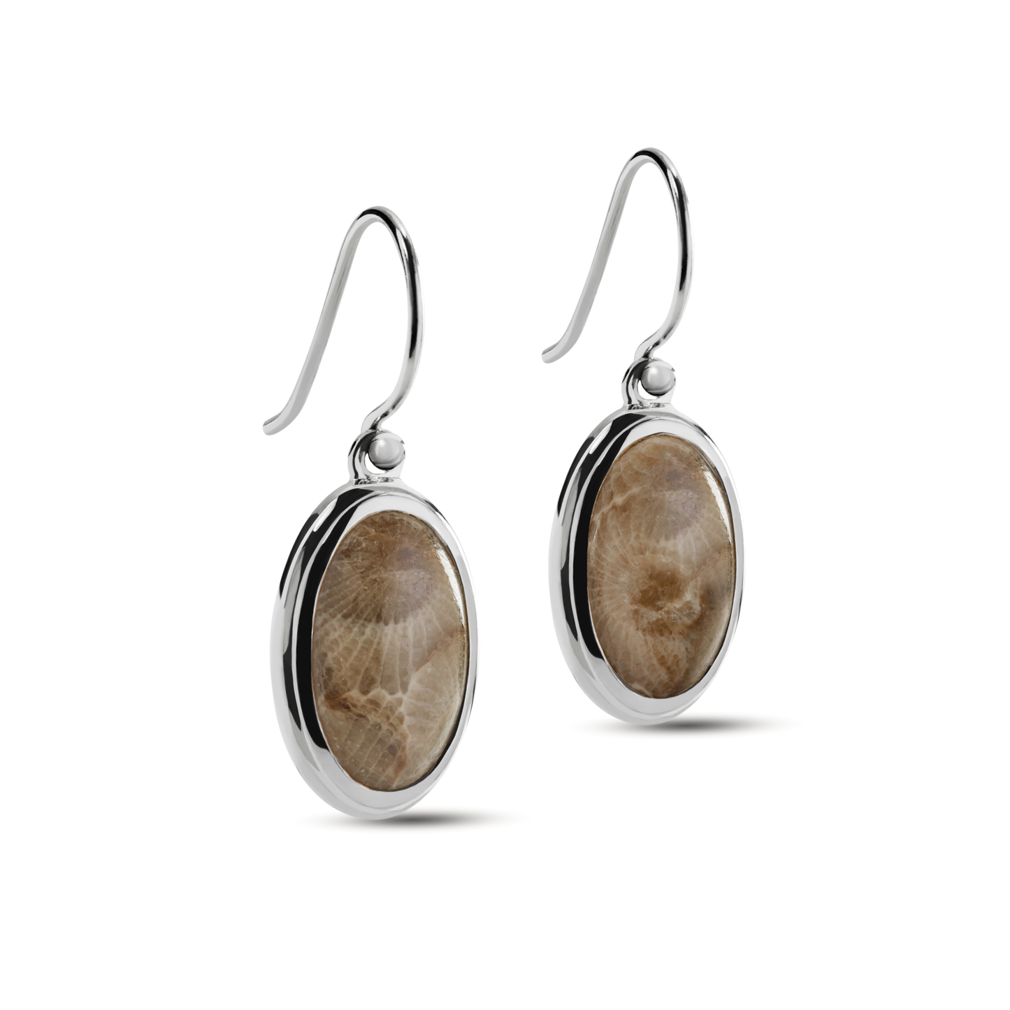 Heirloom Petoskey Drop Earrings - Sterling Silver