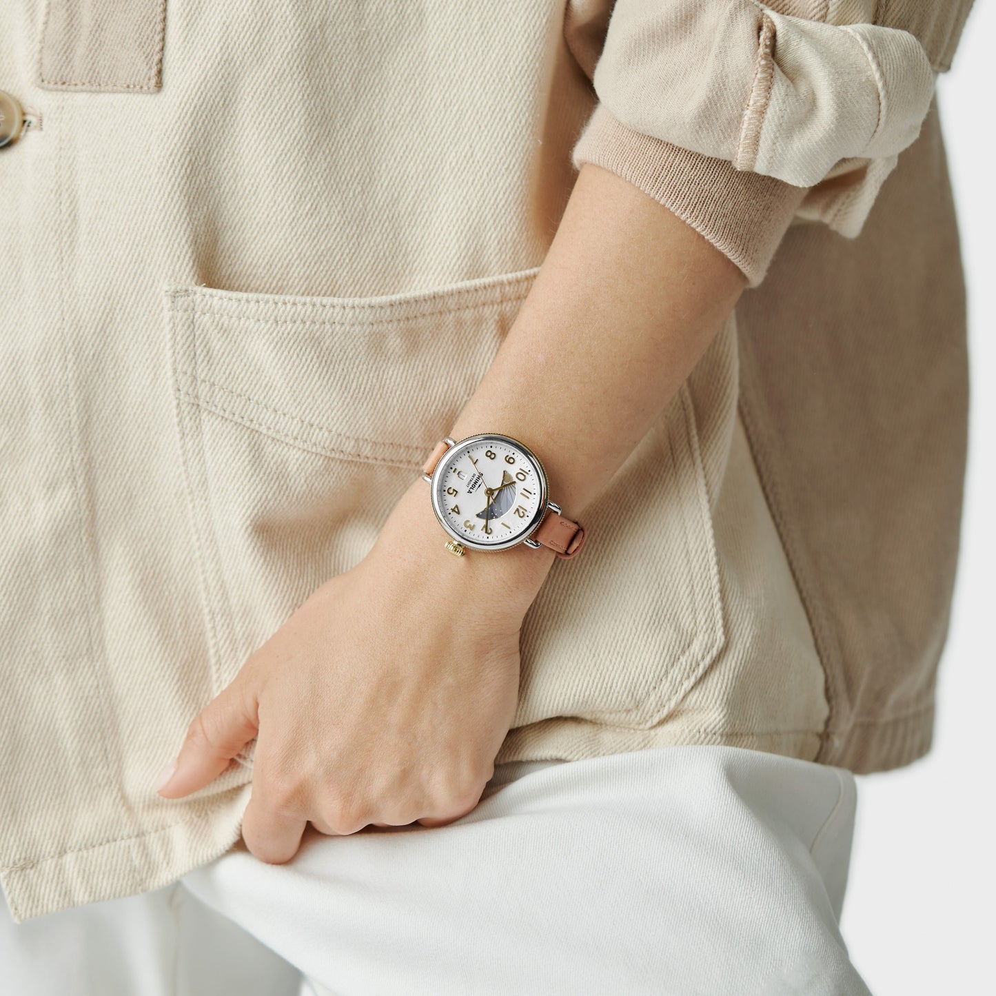 Birdy Day & Night Watch - White Mother of Pearl